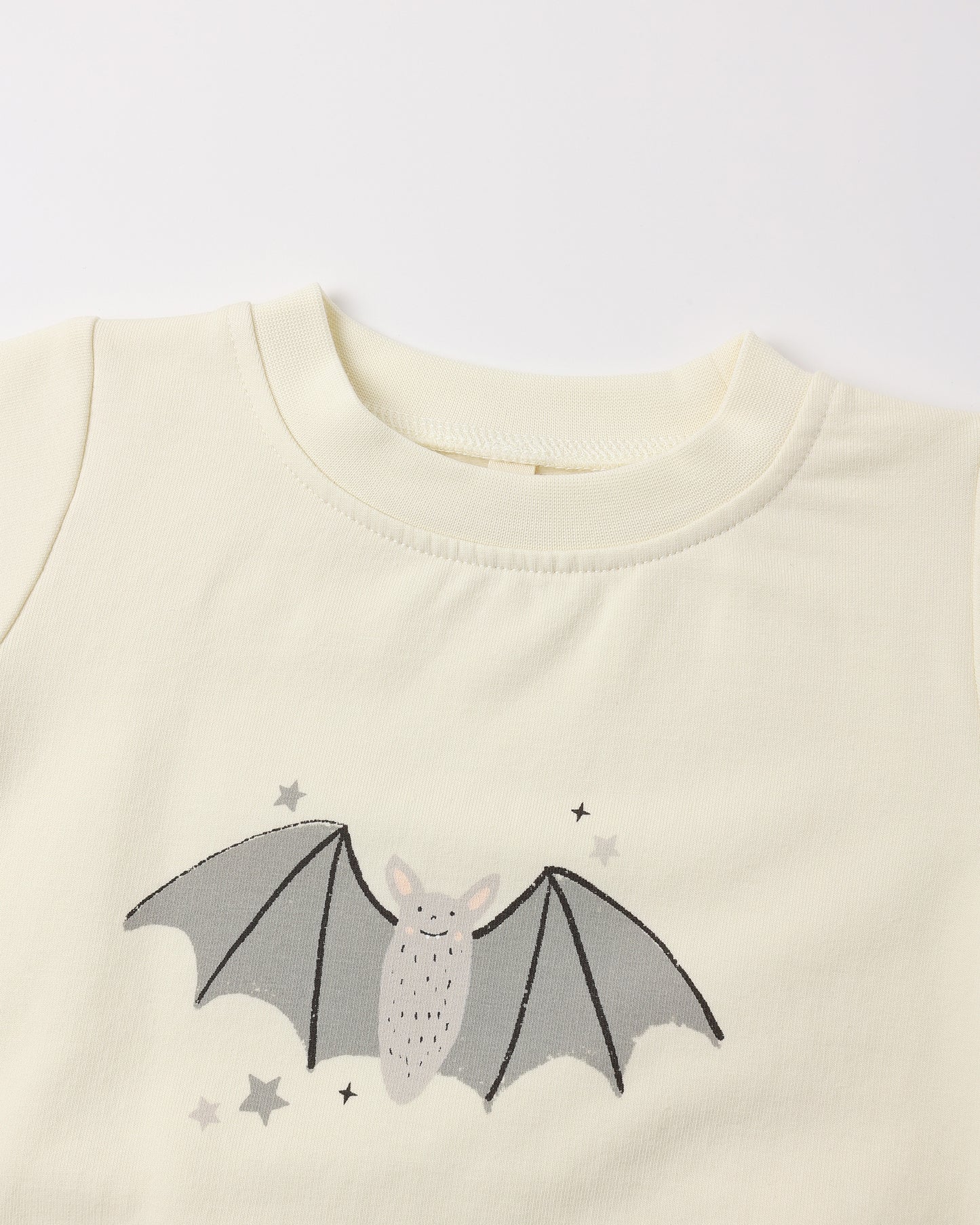 Crewneck Bubble Romper Baby Bat - Rylee + Cru | Kids Clothes | Trendy Baby Clothes | Modern Infant Outfits |