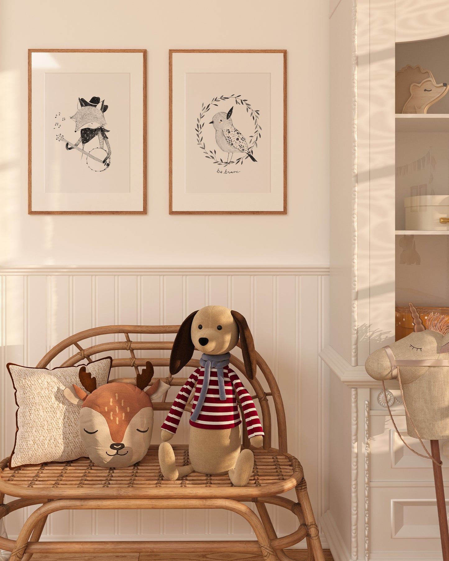 Art Print || Banjo Fox - Rylee + Cru | Kids Clothes | Trendy Baby Clothes | Modern Infant Outfits |