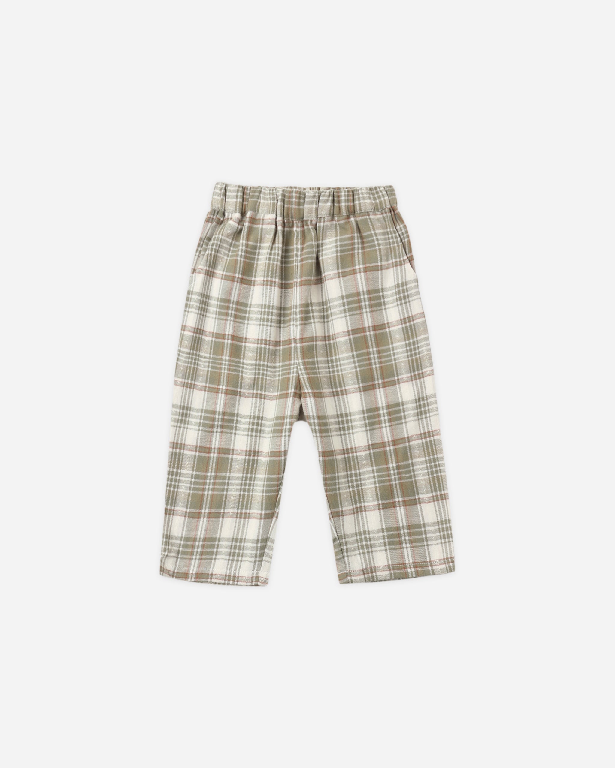 Palmer Pant Olive Dobby Plaid – Rylee + Cru