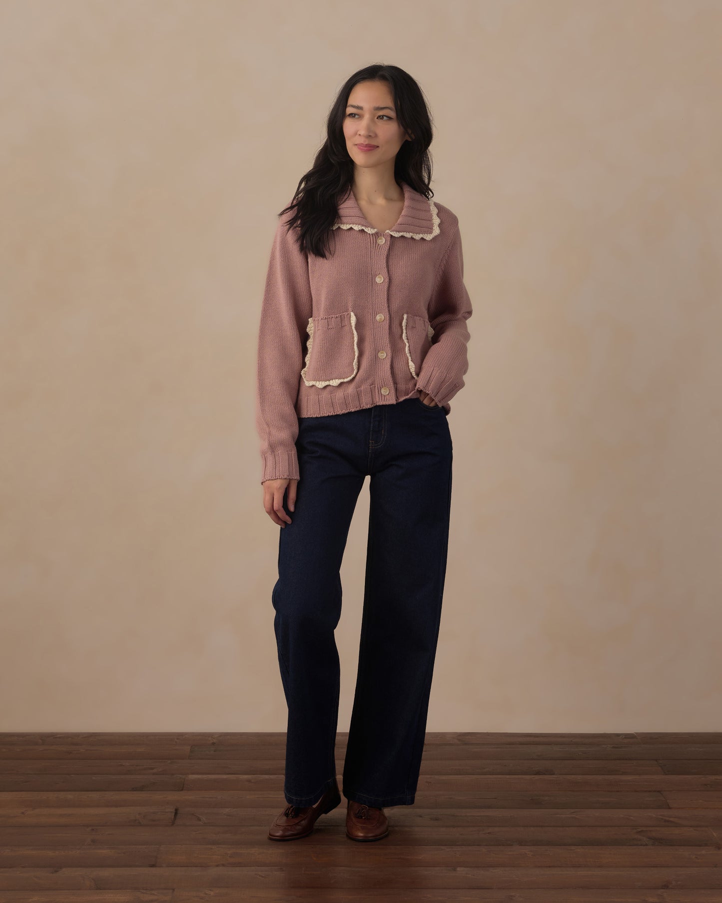 Women's Collared Cardigan Rosewood - Rylee + Cru | Kids Clothes | Trendy Baby Clothes | Modern Infant Outfits |