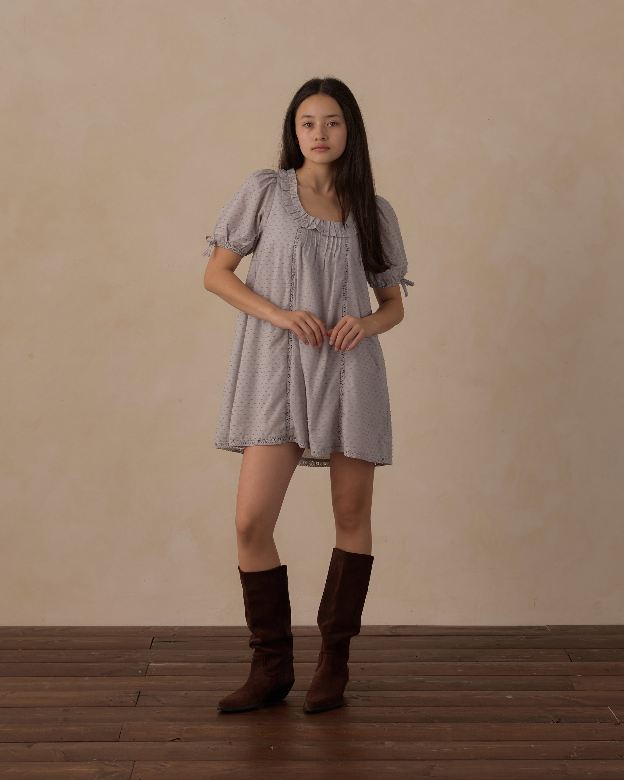 Teen Shiloh Dress Dusty Blue