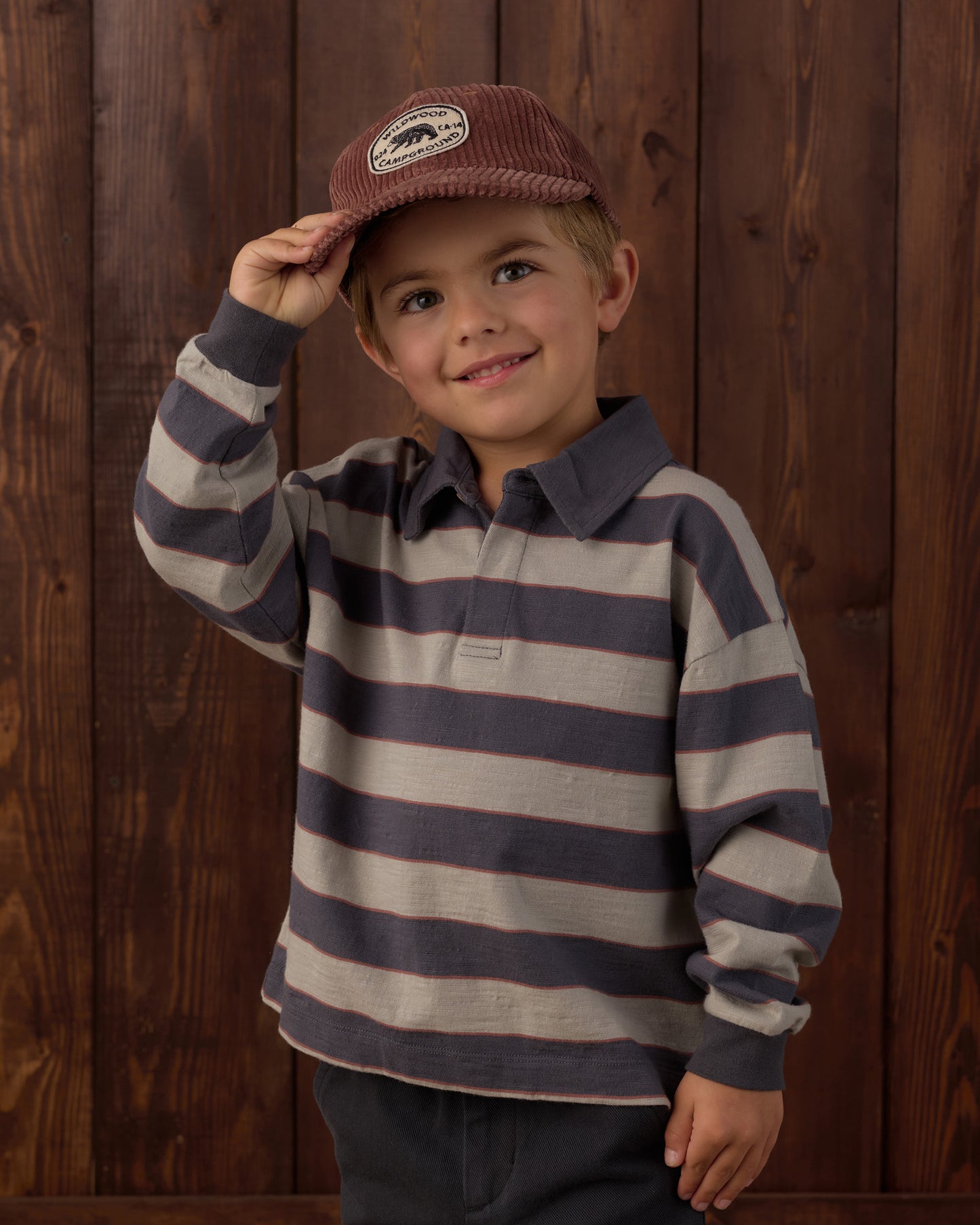 Rugby Polo Sage Stripe - Rylee + Cru | Kids Clothes | Trendy Baby Clothes | Modern Infant Outfits |