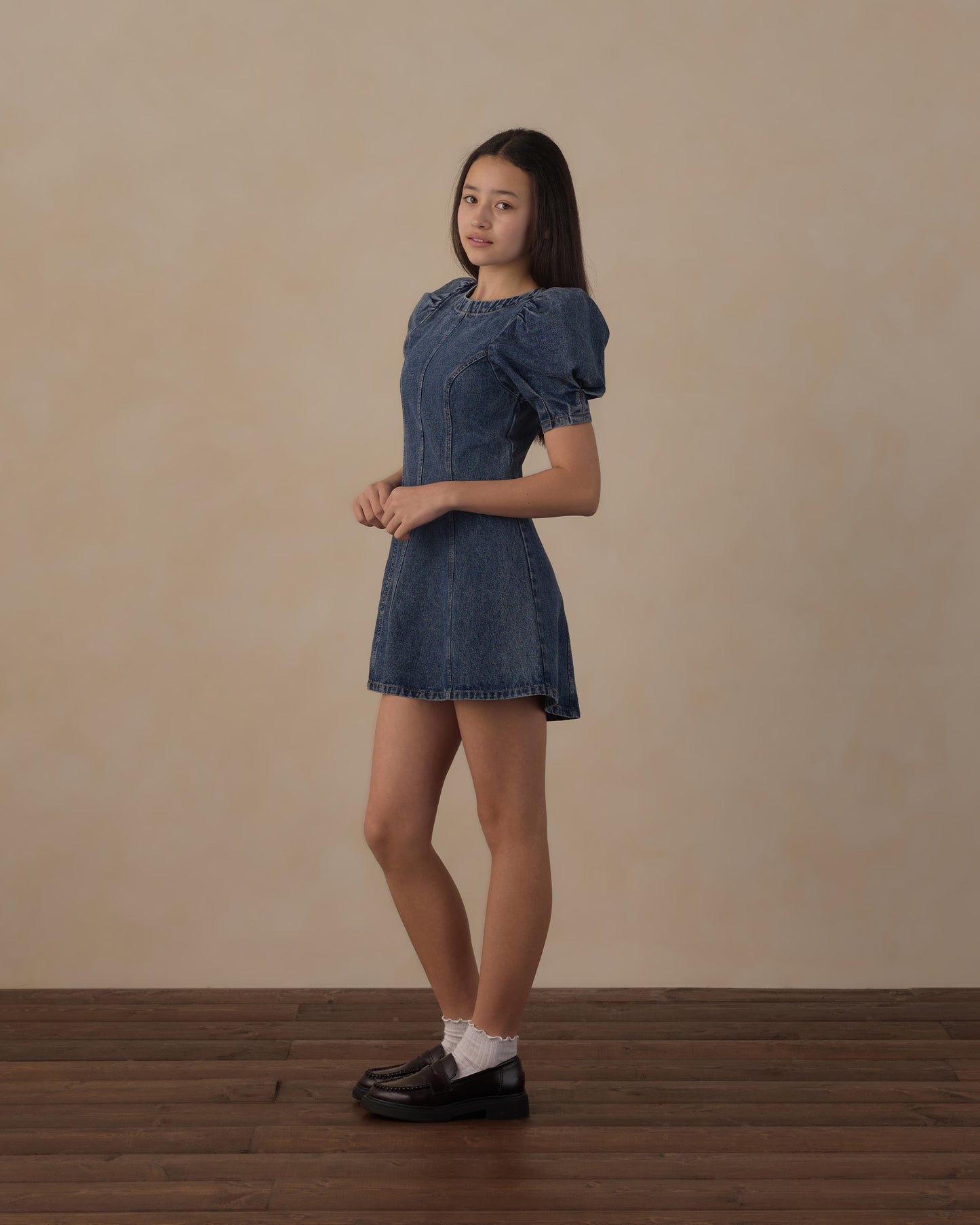Teen Levi Mini Dress Indigo - Rylee + Cru | Kids Clothes | Trendy Baby Clothes | Modern Infant Outfits |
