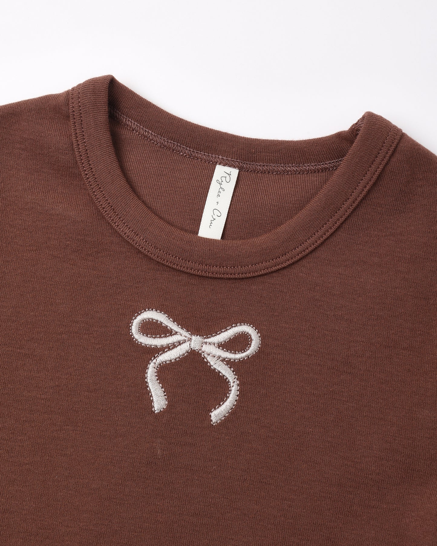 Baby Tee Bow - Rylee + Cru | Kids Clothes | Trendy Baby Clothes | Modern Infant Outfits |