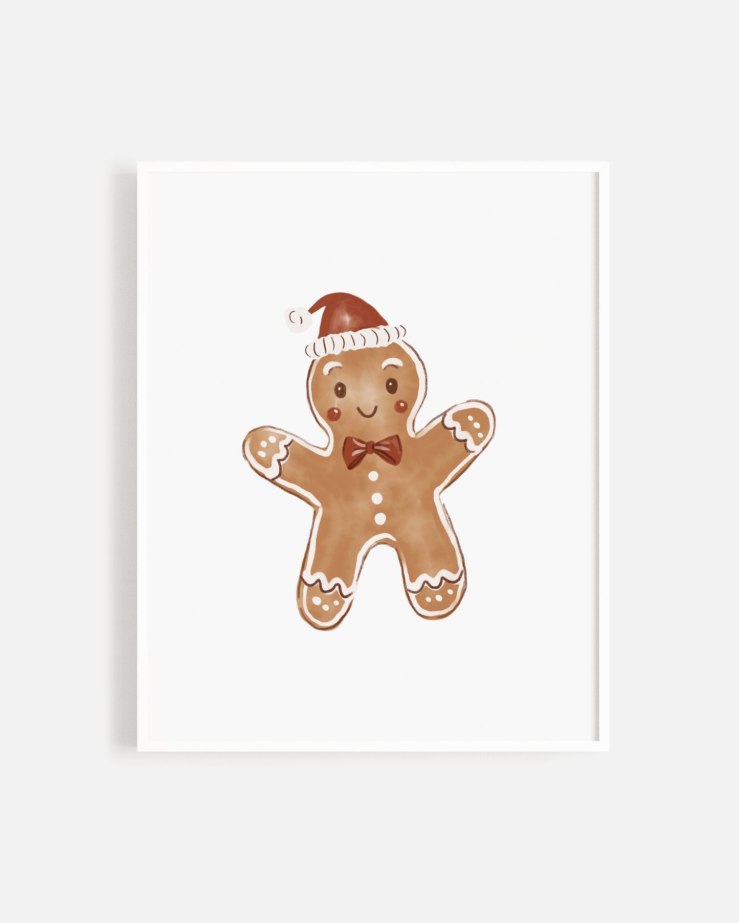 Art Print || Gingerbread Man - Rylee + Cru | Kids Clothes | Trendy Baby Clothes | Modern Infant Outfits |