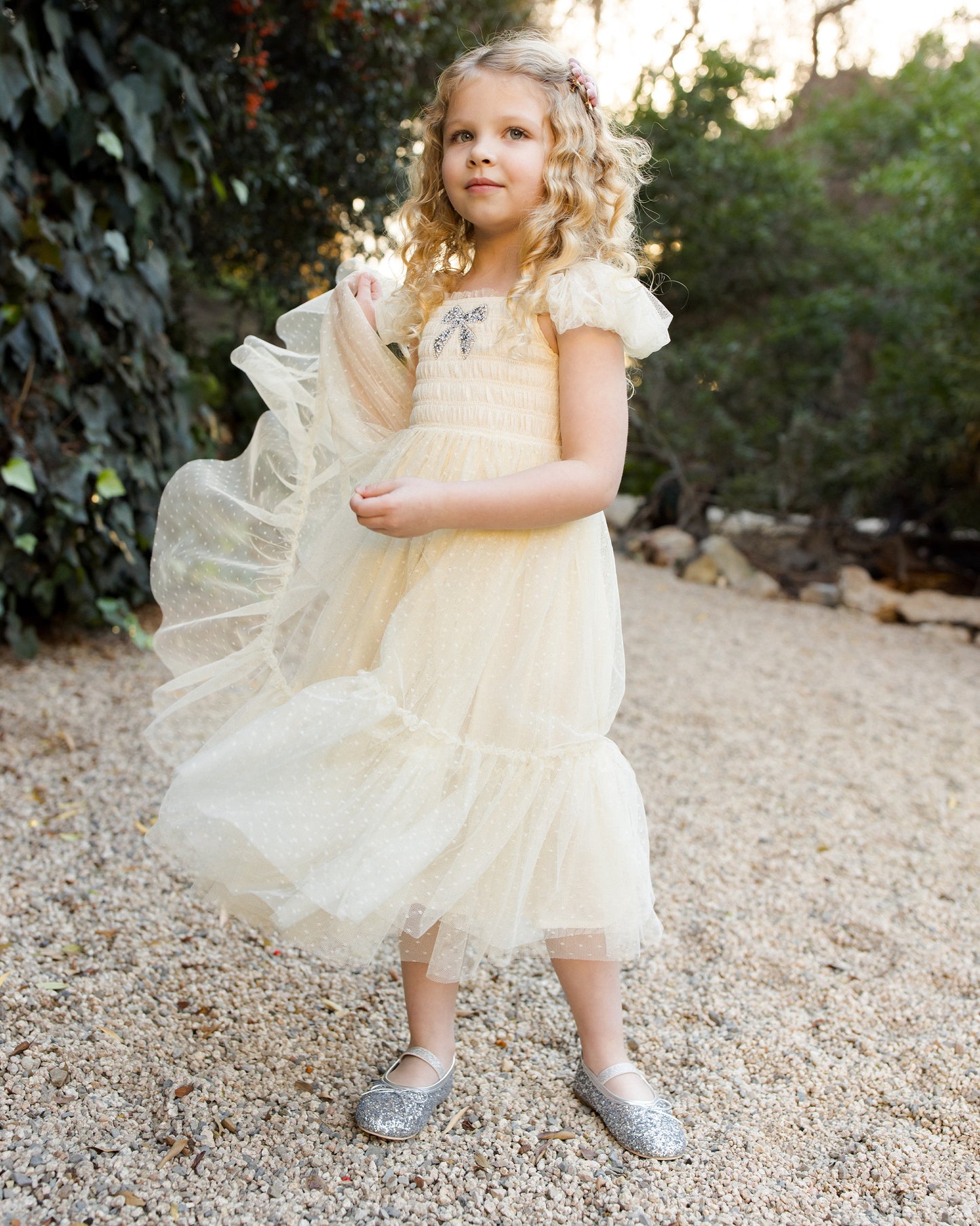 Ballet Flats | Silver Sparkle - Rylee + Cru | Kids Clothes | Trendy Baby Clothes | Modern Infant Outfits |