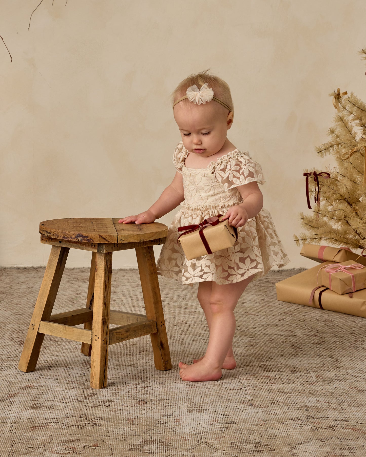 Flutter Tulle Headband | Antique - Rylee + Cru | Kids Clothes | Trendy Baby Clothes | Modern Infant Outfits |