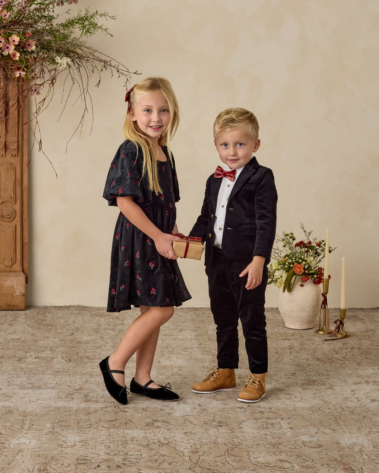 Bow Tie | Ruby - Rylee + Cru | Kids Clothes | Trendy Baby Clothes | Modern Infant Outfits |