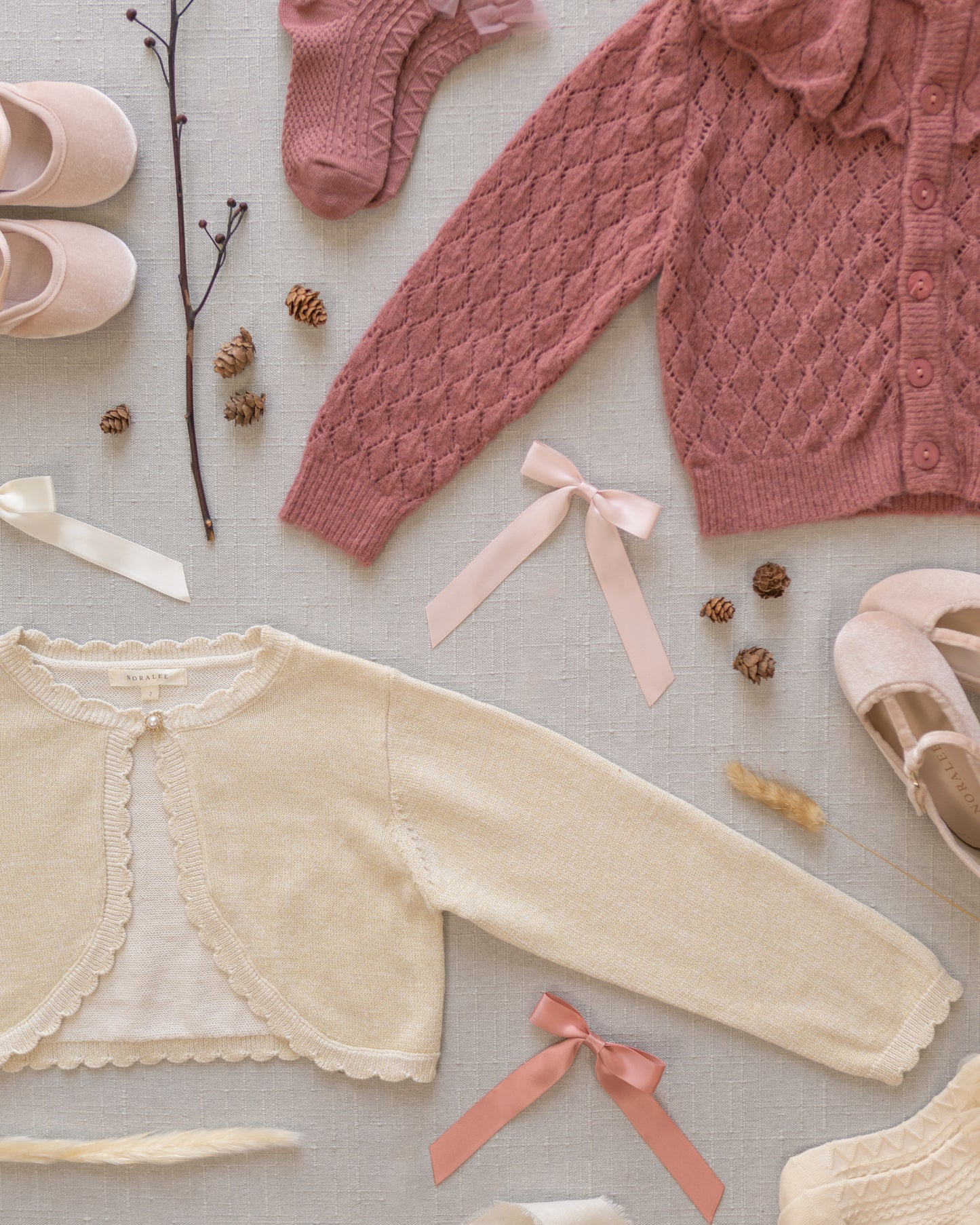 Bolero Sweater | Champagne - Rylee + Cru | Kids Clothes | Trendy Baby Clothes | Modern Infant Outfits |