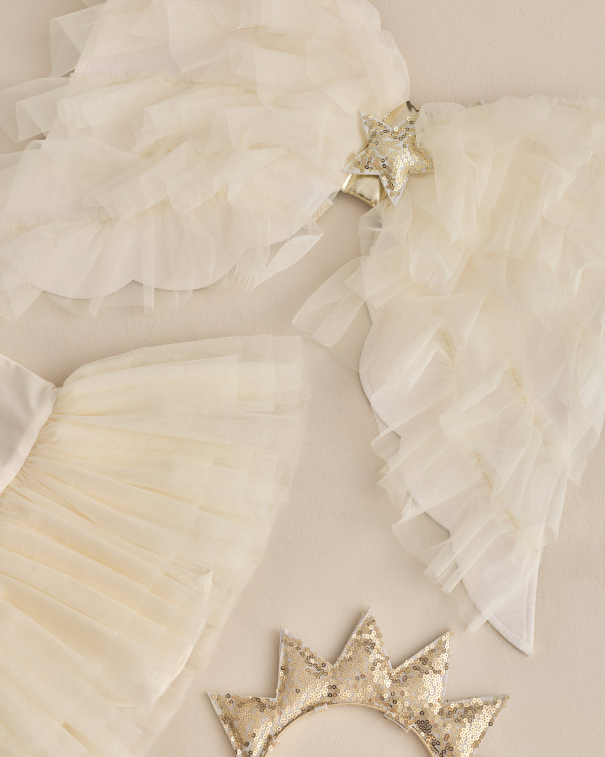 Angel Wings Ivory Shimmer - Rylee + Cru | Kids Clothes | Trendy Baby Clothes | Modern Infant Outfits |