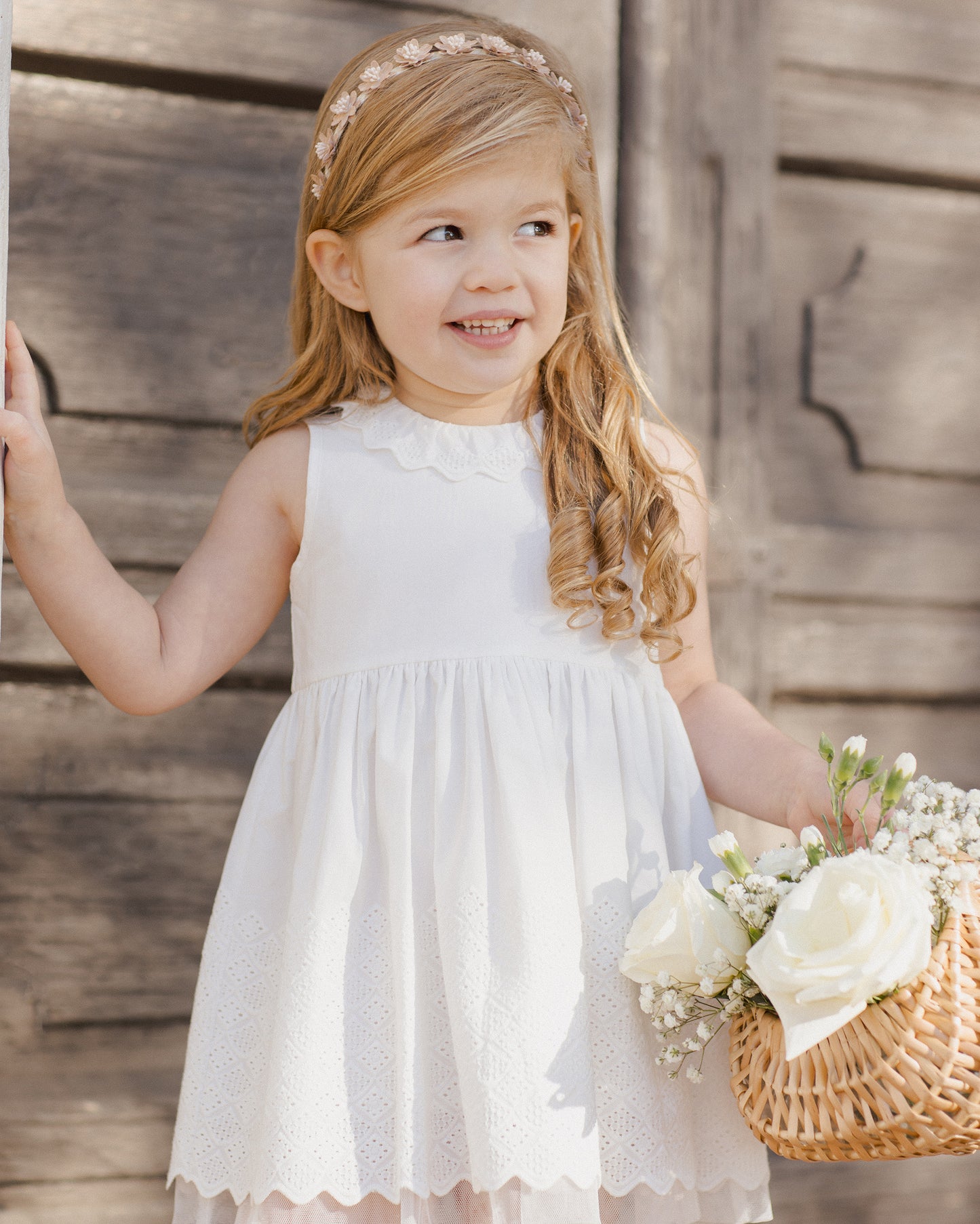 Floral Headband || Blush - Rylee + Cru | Kids Clothes | Trendy Baby Clothes | Modern Infant Outfits |