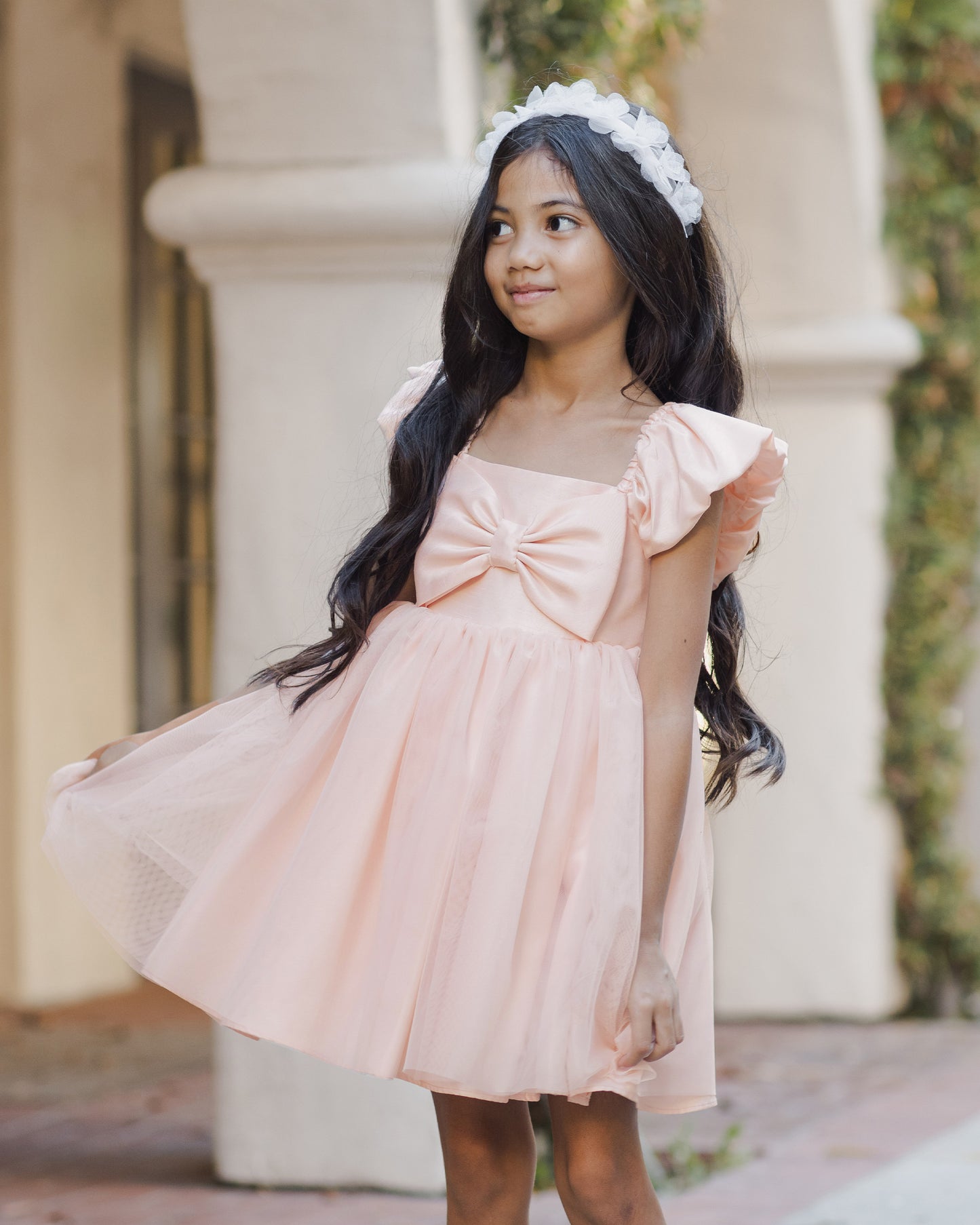 Madeline Dress Blush - Rylee + Cru | Kids Clothes | Trendy Baby Clothes | Modern Infant Outfits |