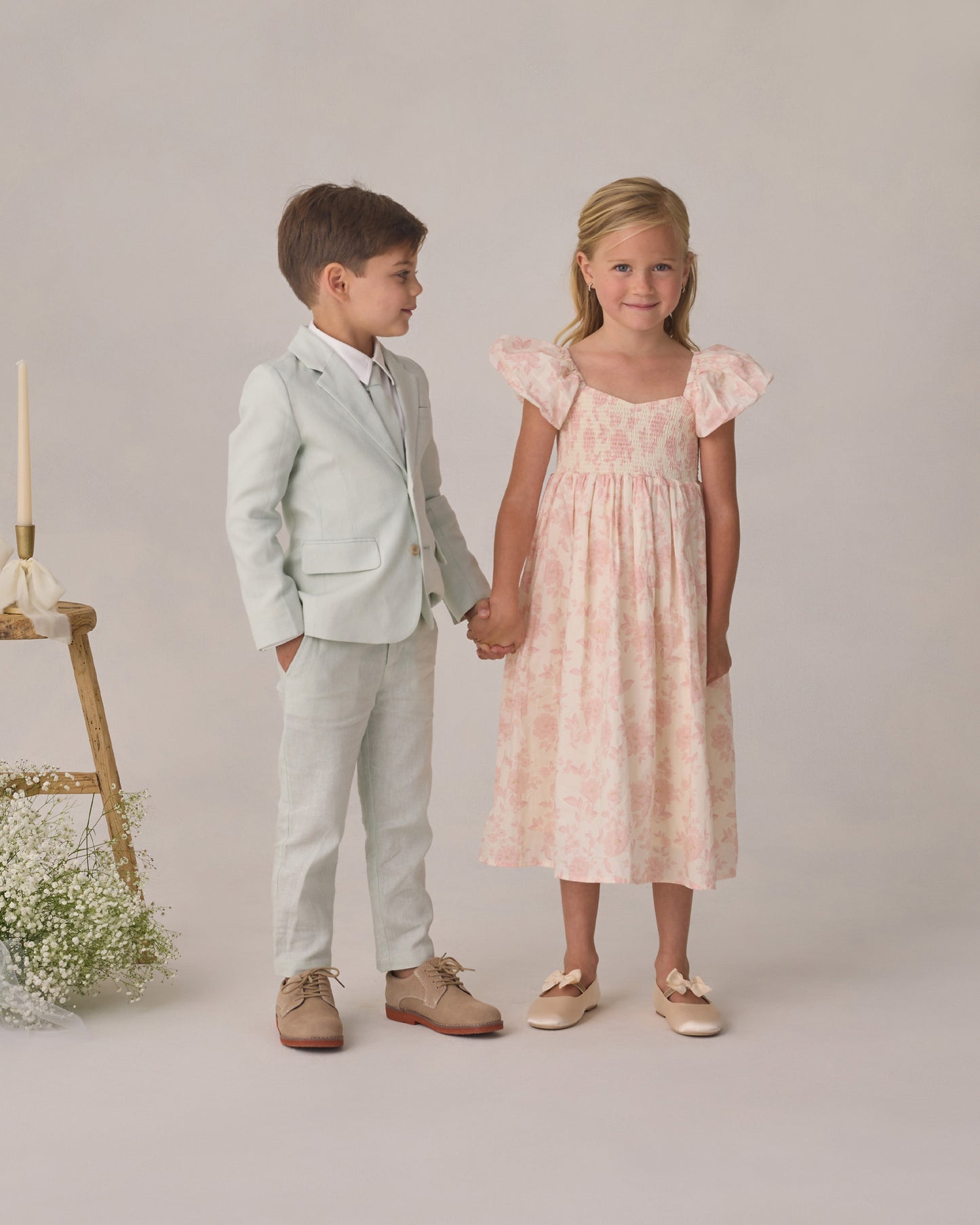 Bow Ballet Flats Pearl - Rylee + Cru | Kids Clothes | Trendy Baby Clothes | Modern Infant Outfits |