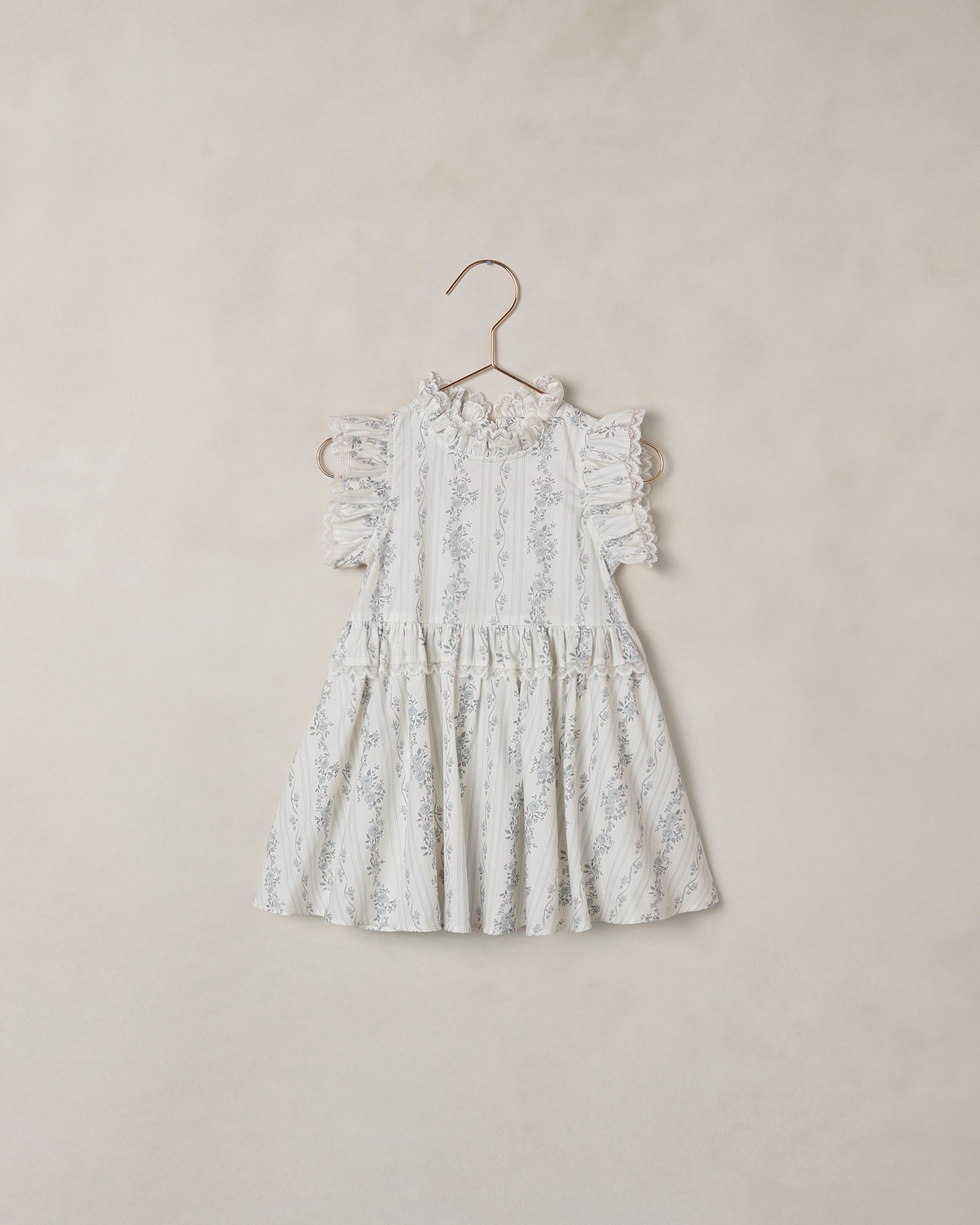 Alice Dress French Floral Stripe – Noralee