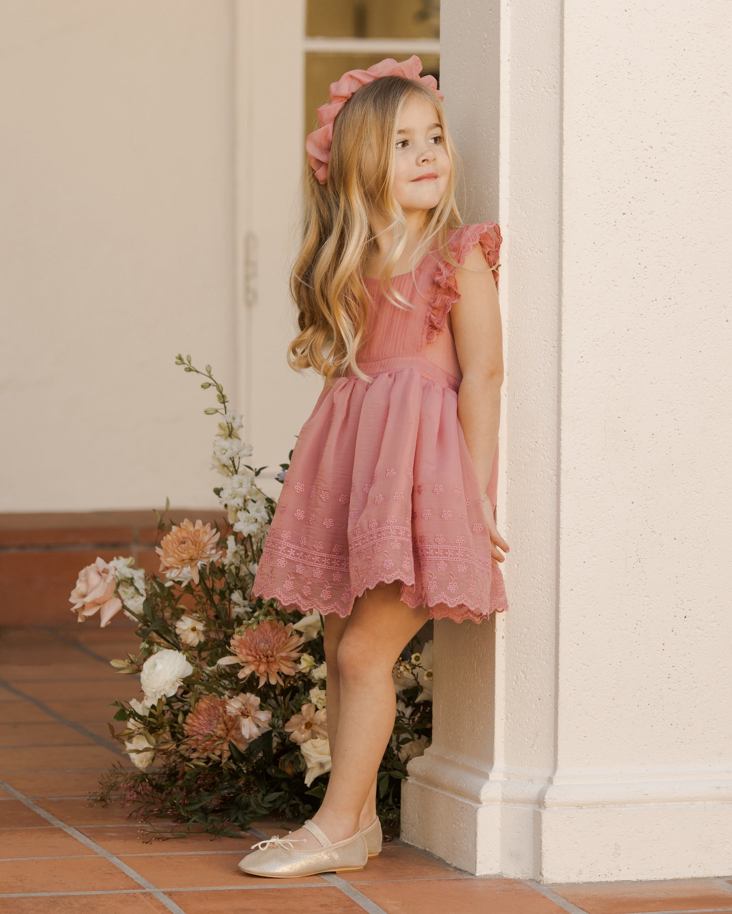 Provence Dress || Lipstick - Rylee + Cru | Kids Clothes | Trendy Baby Clothes | Modern Infant Outfits |