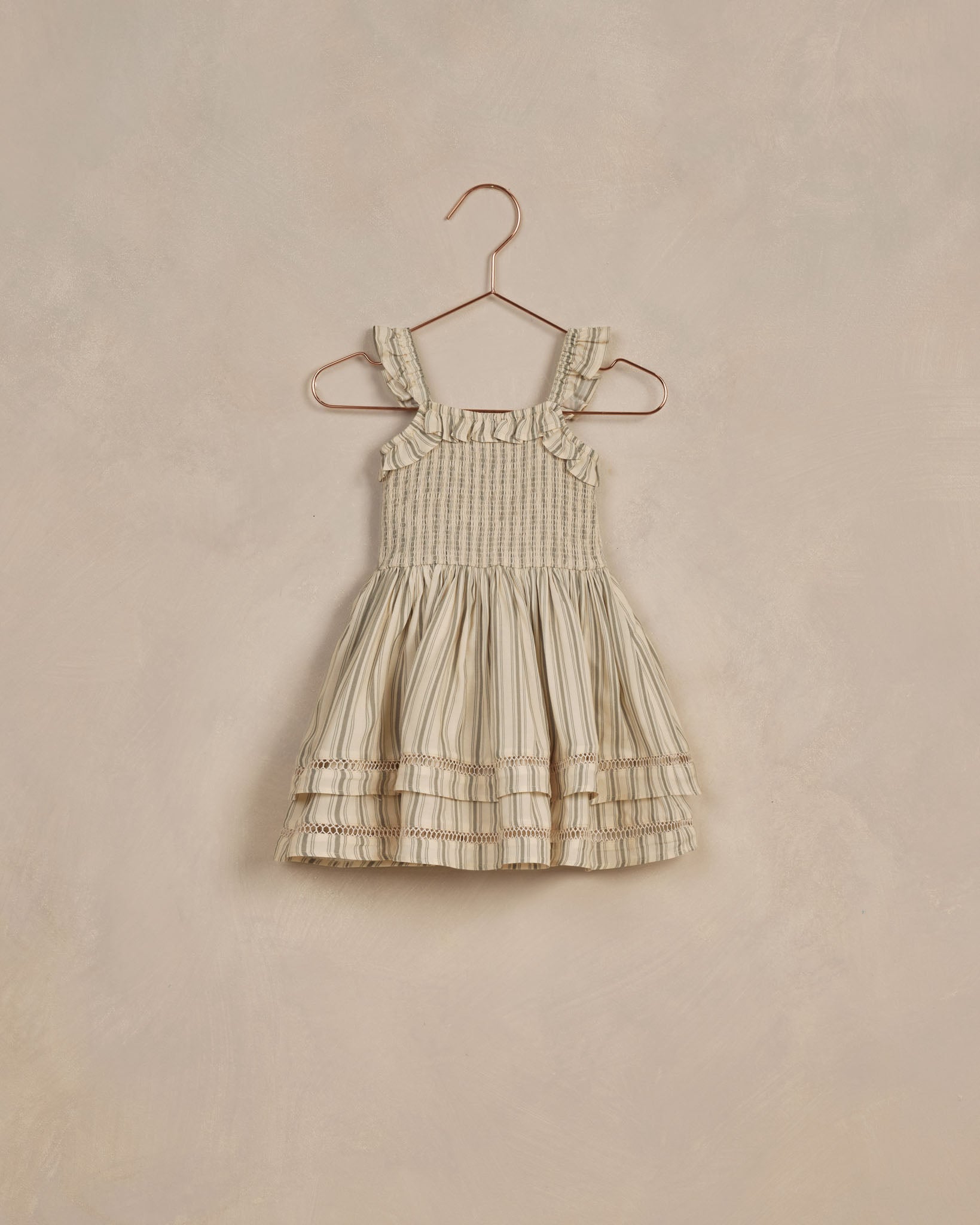 Birdie Dress || Cypress Stripe - Rylee + Cru | Kids Clothes | Trendy Baby Clothes | Modern Infant Outfits |