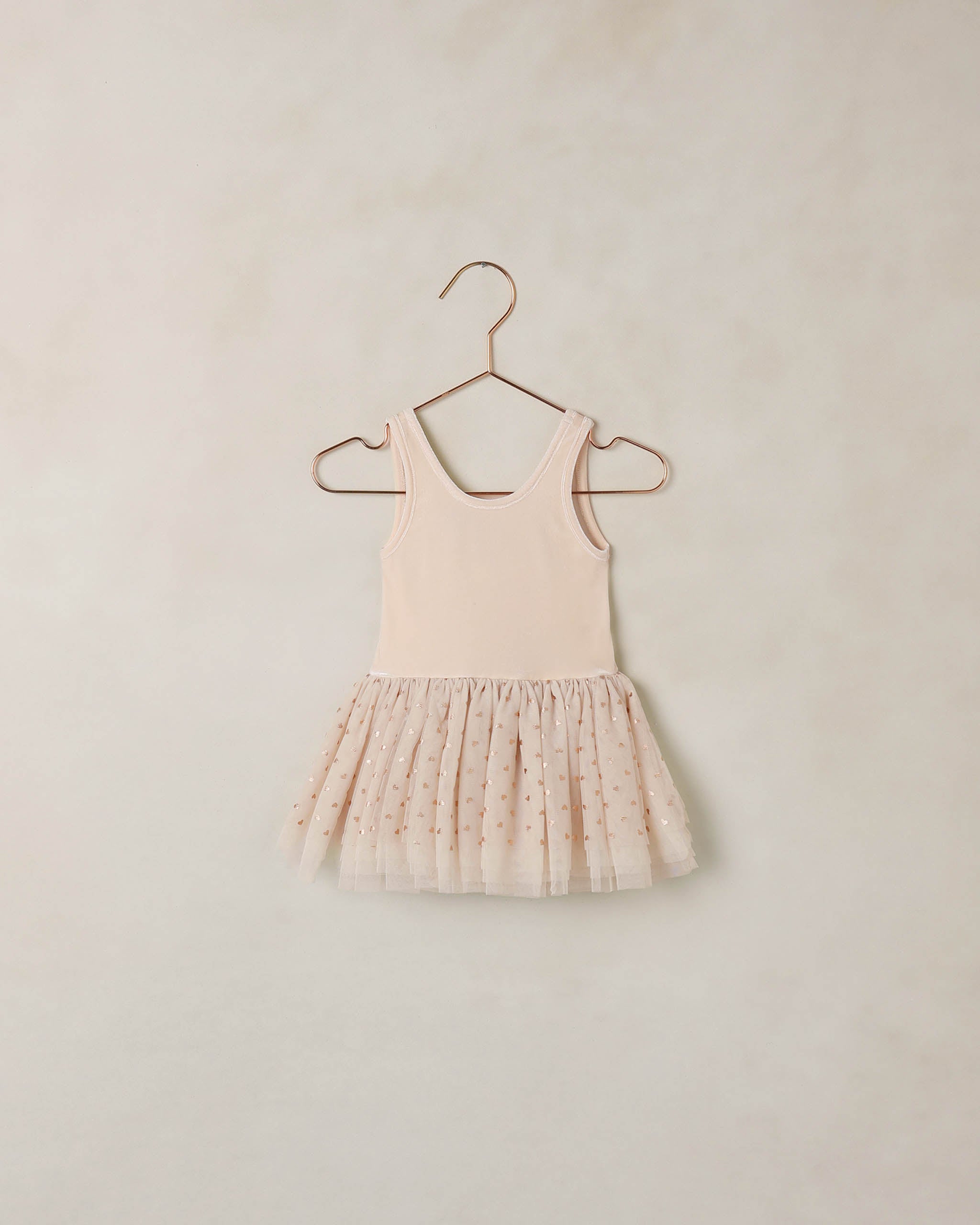 Noralee Tallulah Tutu Pearl-Rose Gold Hearts / 2 Years