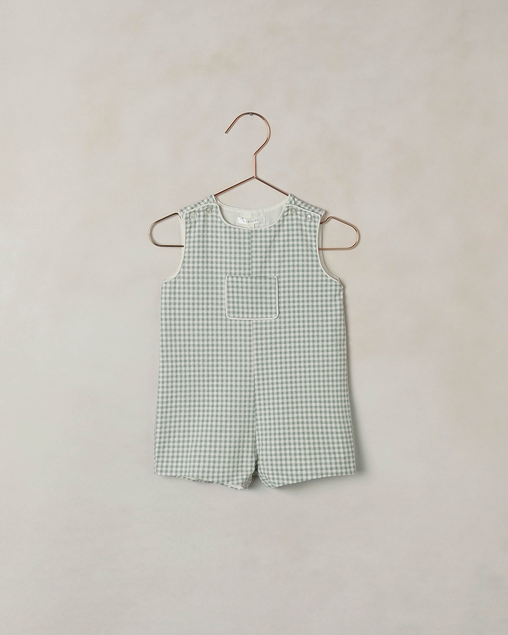 【試着のみ未使用】EIRLYS ROMPER EUCALYPTUS Georgie Romper Eucalyptus Check – Noralee