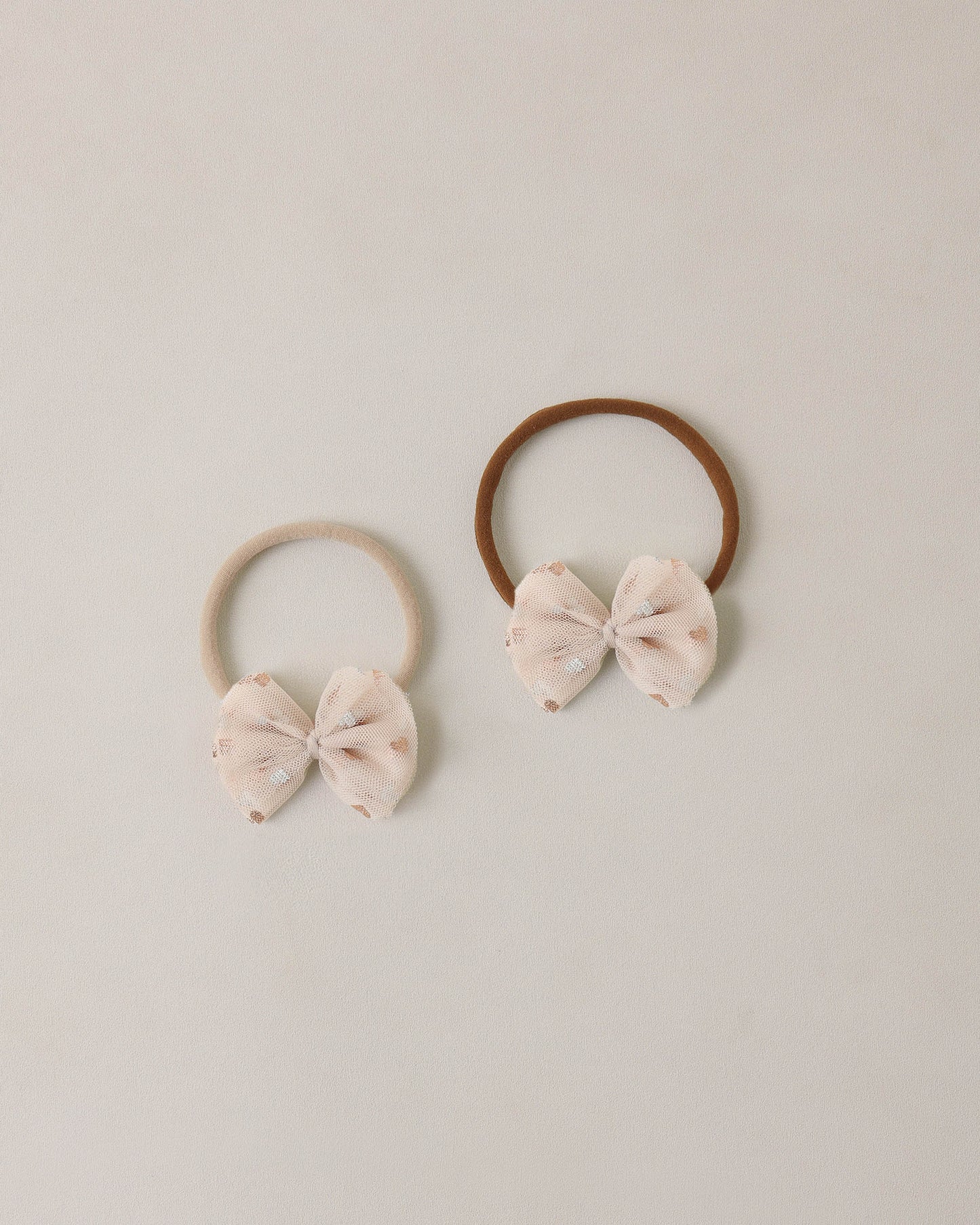 Flutter Tulle Headband Rose Gold Hearts