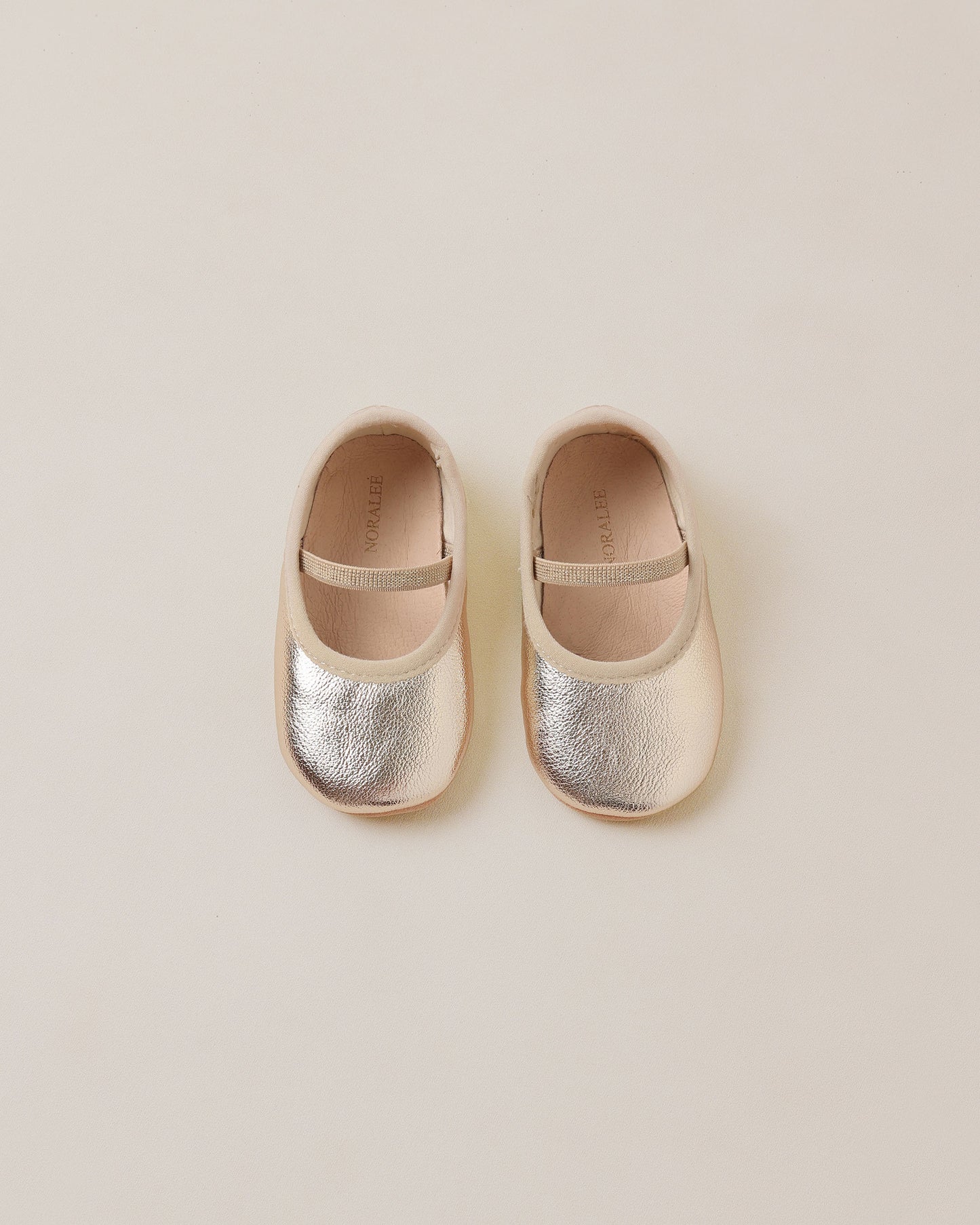 Baby Ballet Flats Gold Sparkle - Rylee + Cru | Kids Clothes | Trendy Baby Clothes | Modern Infant Outfits |