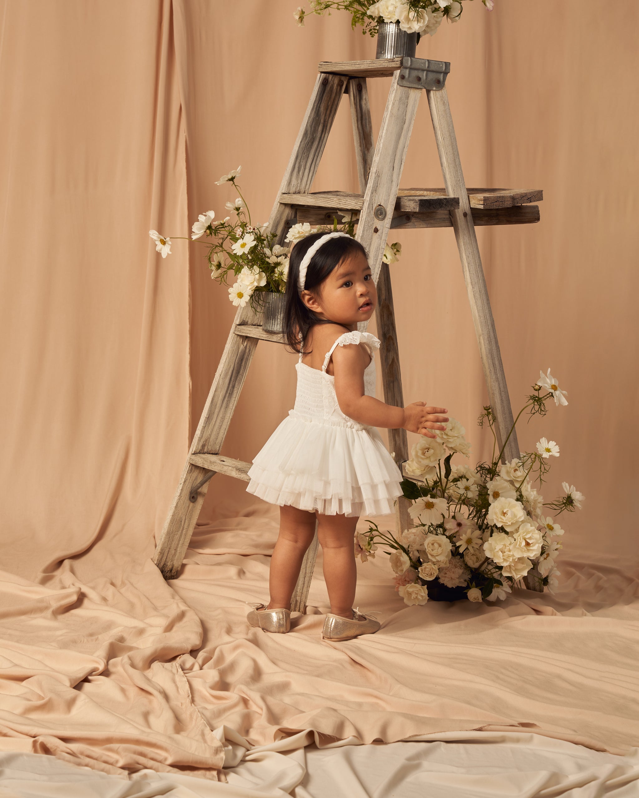 Camilla Tutu || White - Rylee + Cru | Kids Clothes | Trendy Baby Clothes | Modern Infant Outfits |