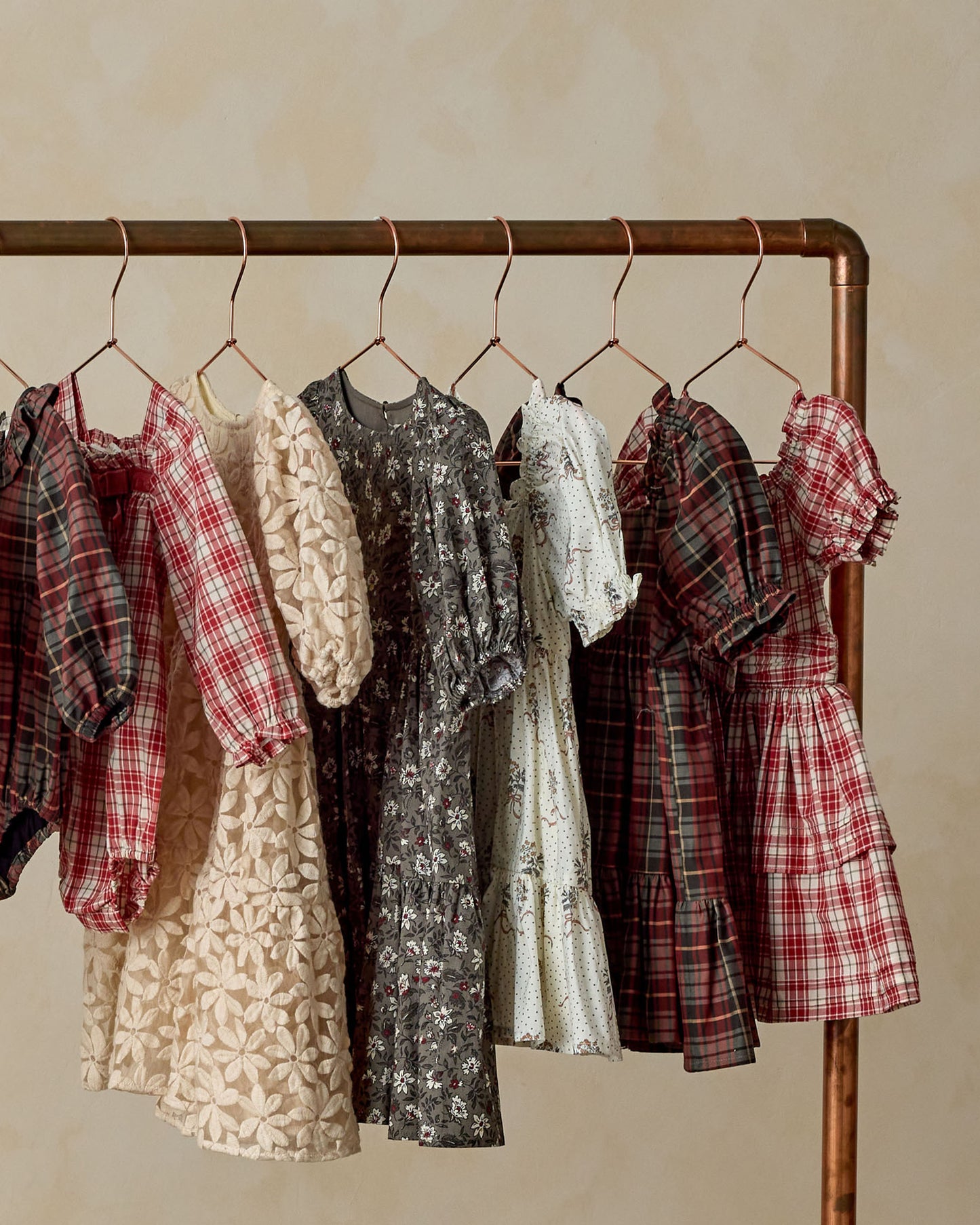 Annette Dress | Holiday Tartan - Rylee + Cru | Kids Clothes | Trendy Baby Clothes | Modern Infant Outfits |