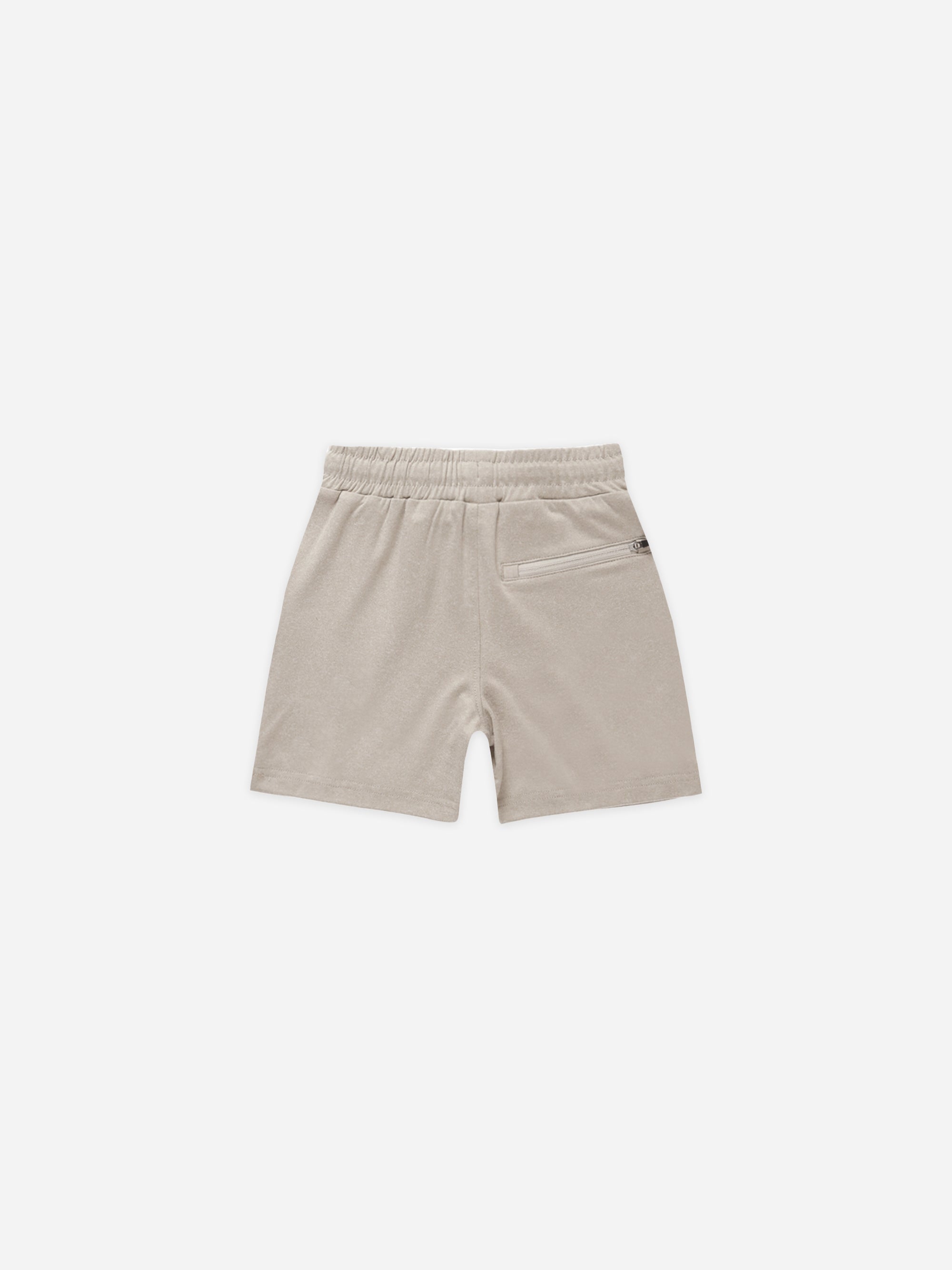 Oceanside Tech Short || Heathered Dove - Rylee + Cru | Kids Clothes | Trendy Baby Clothes | Modern Infant Outfits |