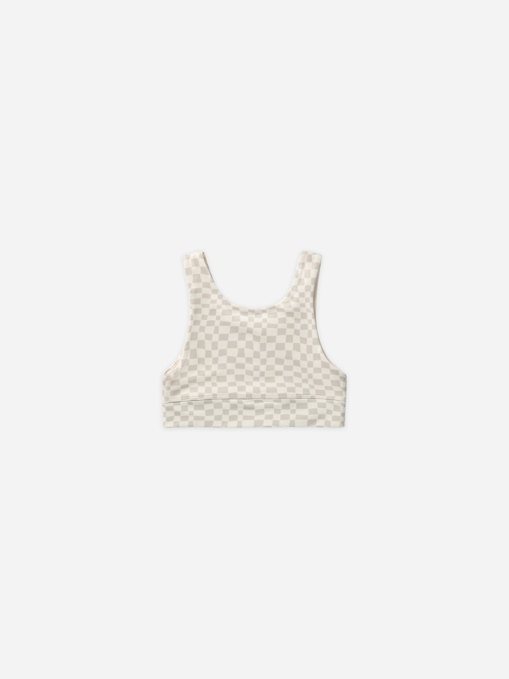 Swift Sports Bra || Dove Check - Rylee + Cru | Kids Clothes | Trendy Baby Clothes | Modern Infant Outfits |