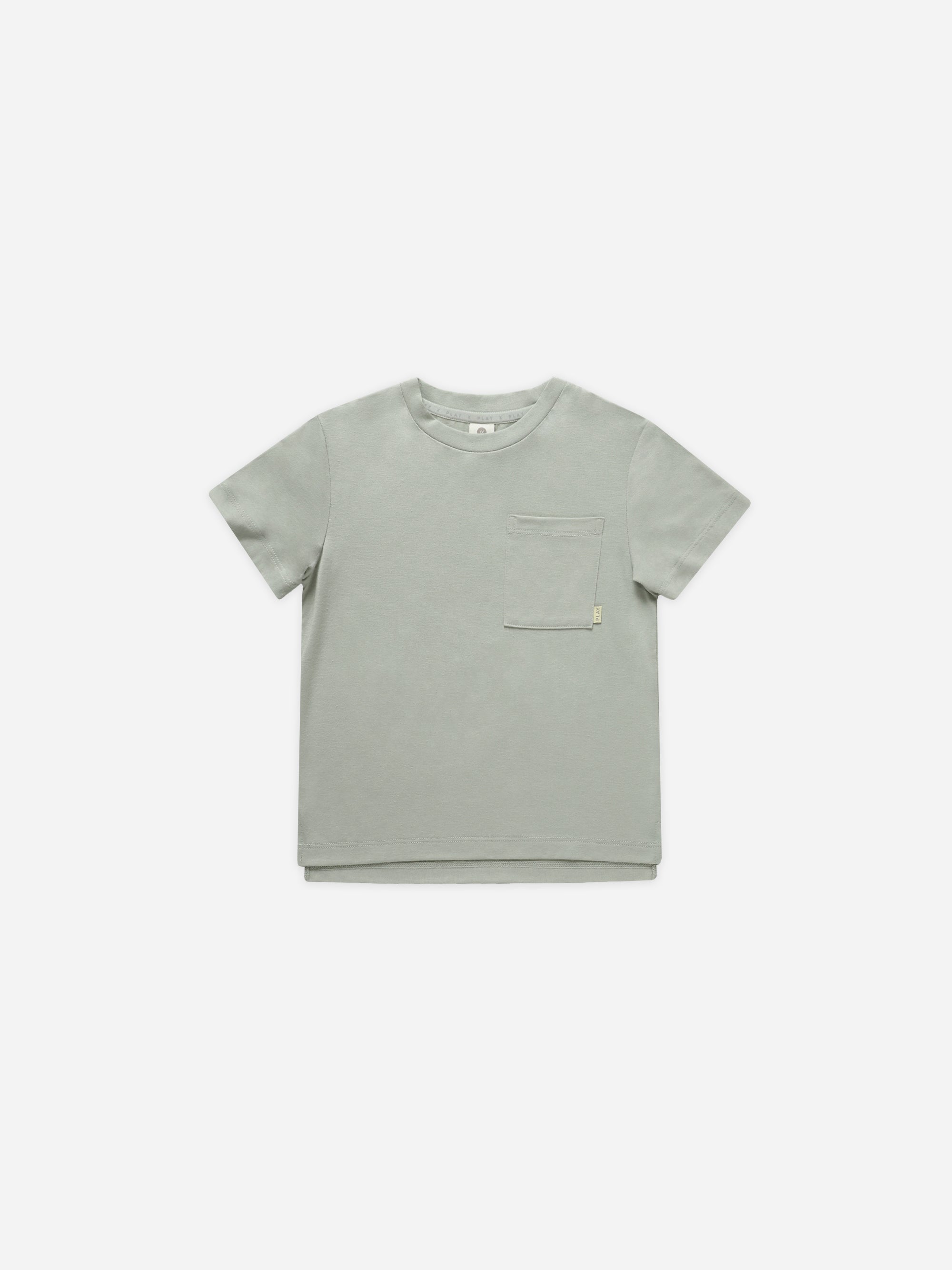 Cove Essential Pocket Tee || Seafoam - Rylee + Cru | Kids Clothes | Trendy Baby Clothes | Modern Infant Outfits |