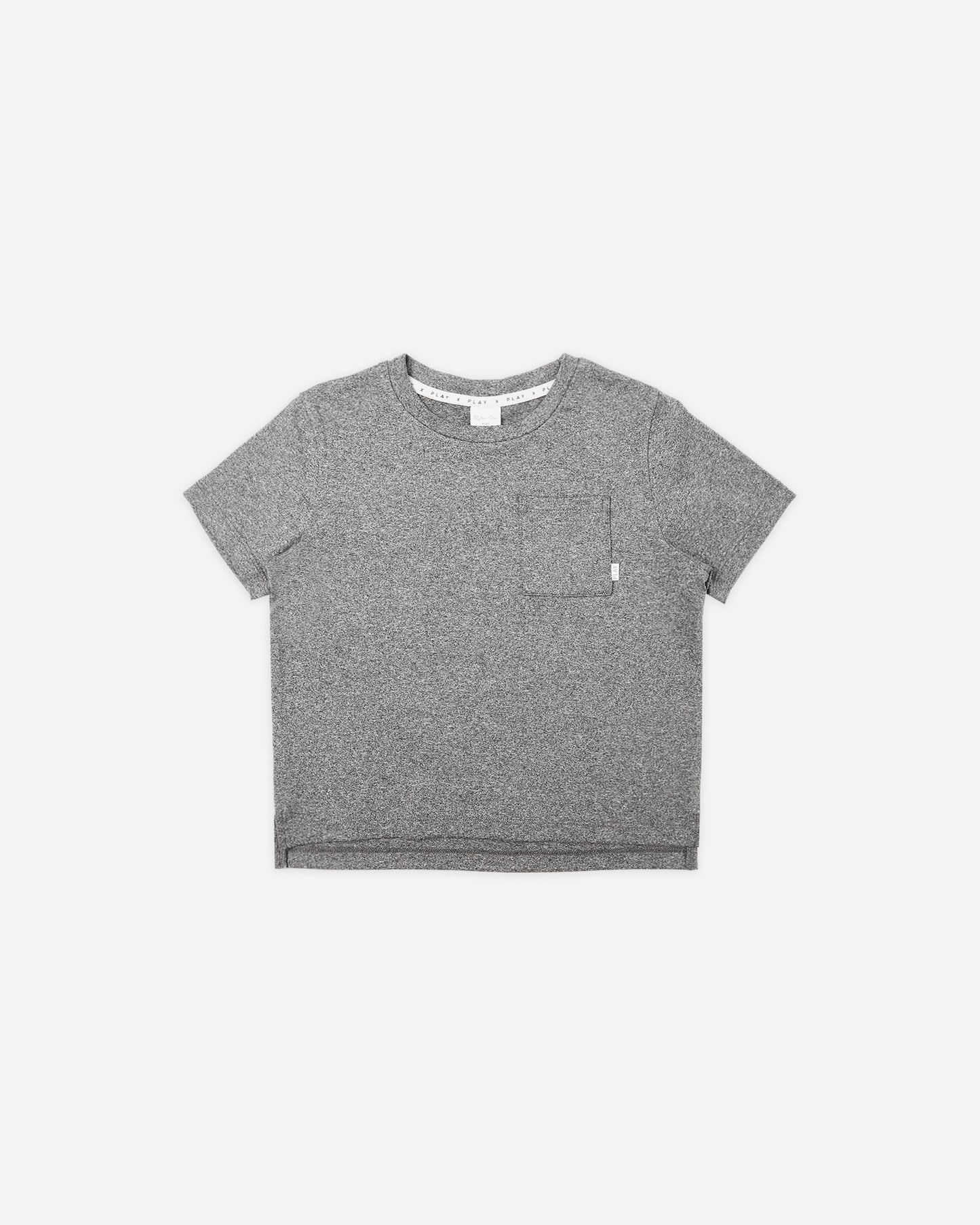 Cove Essential Pocket Tee || Heathered Grey - Rylee + Cru | Kids Clothes | Trendy Baby Clothes | Modern Infant Outfits |