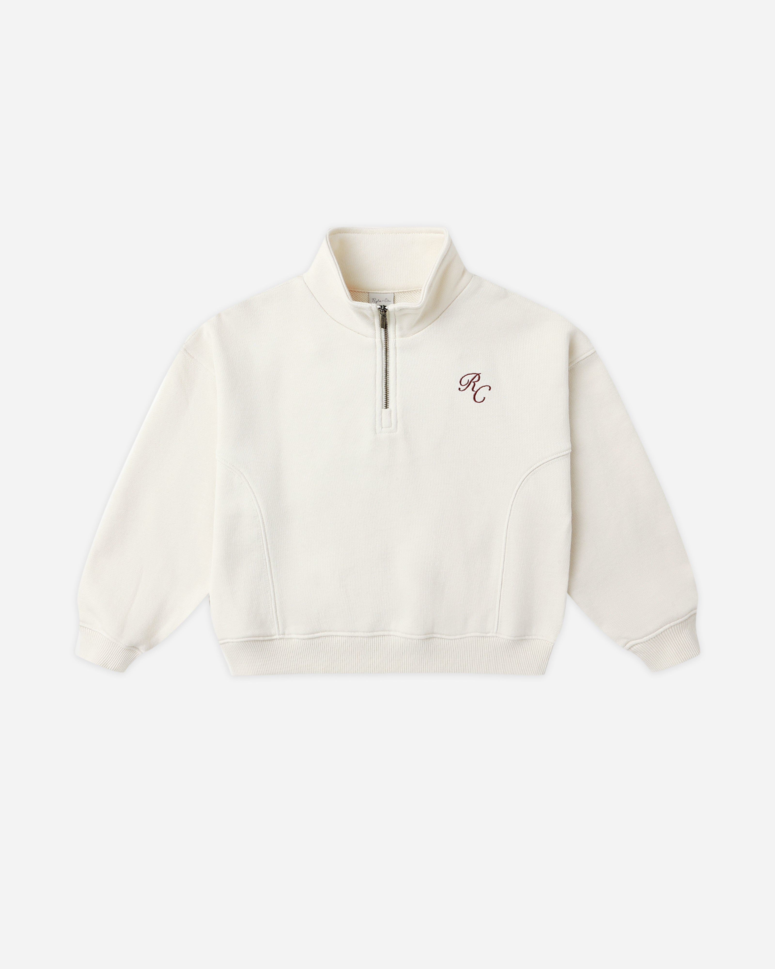 Half Zip Sweatshirt || Natural – Rylee Cru - Main Image