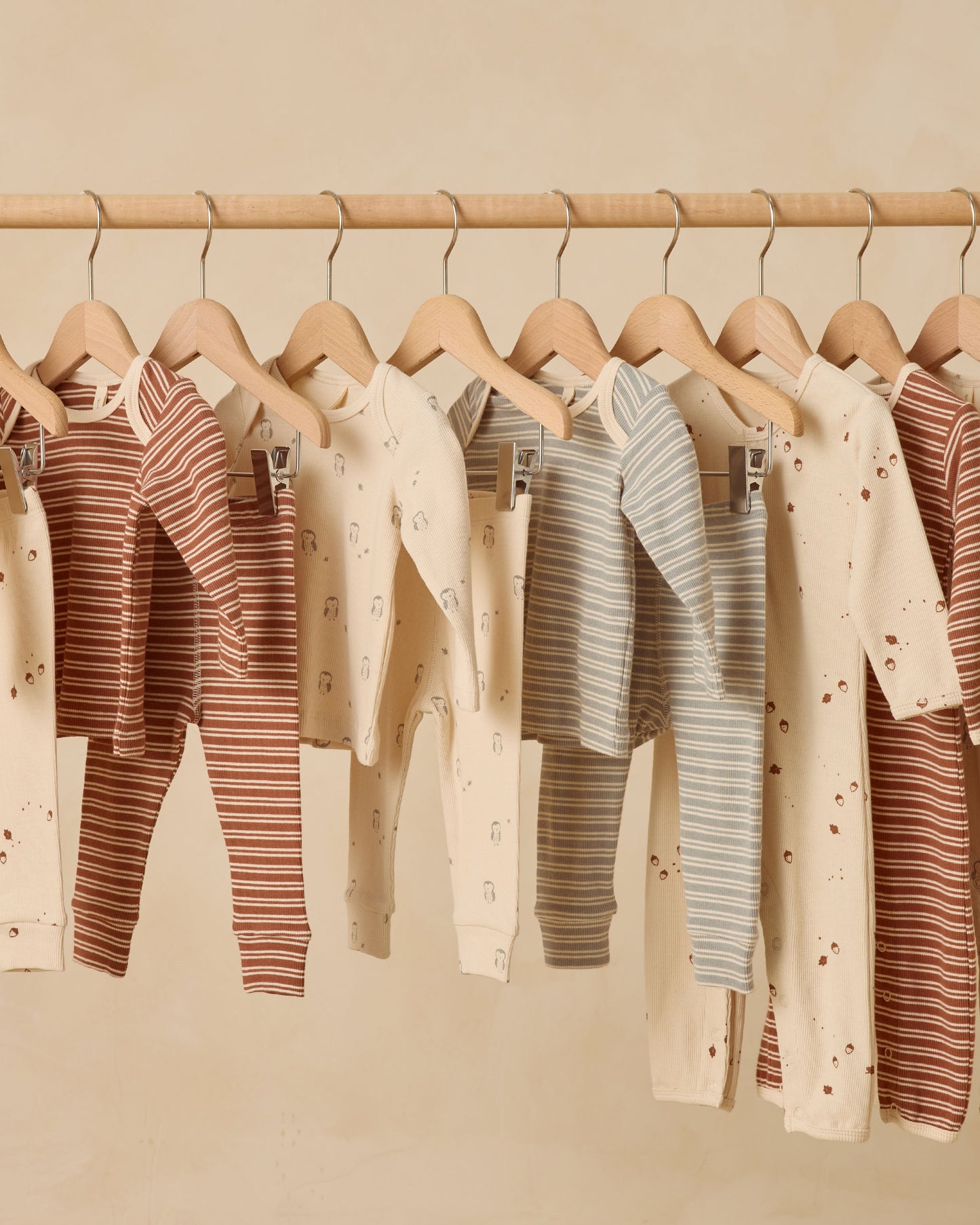 Ribbed Tee + Legging Set || Steel Blue Micro Stripe - Rylee + Cru | Kids Clothes | Trendy Baby Clothes | Modern Infant Outfits |