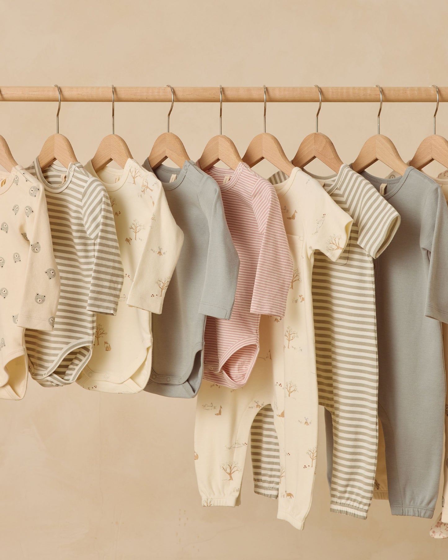 Short Sleeve Jumpsuit || Fern Stripe - Rylee + Cru | Kids Clothes | Trendy Baby Clothes | Modern Infant Outfits |