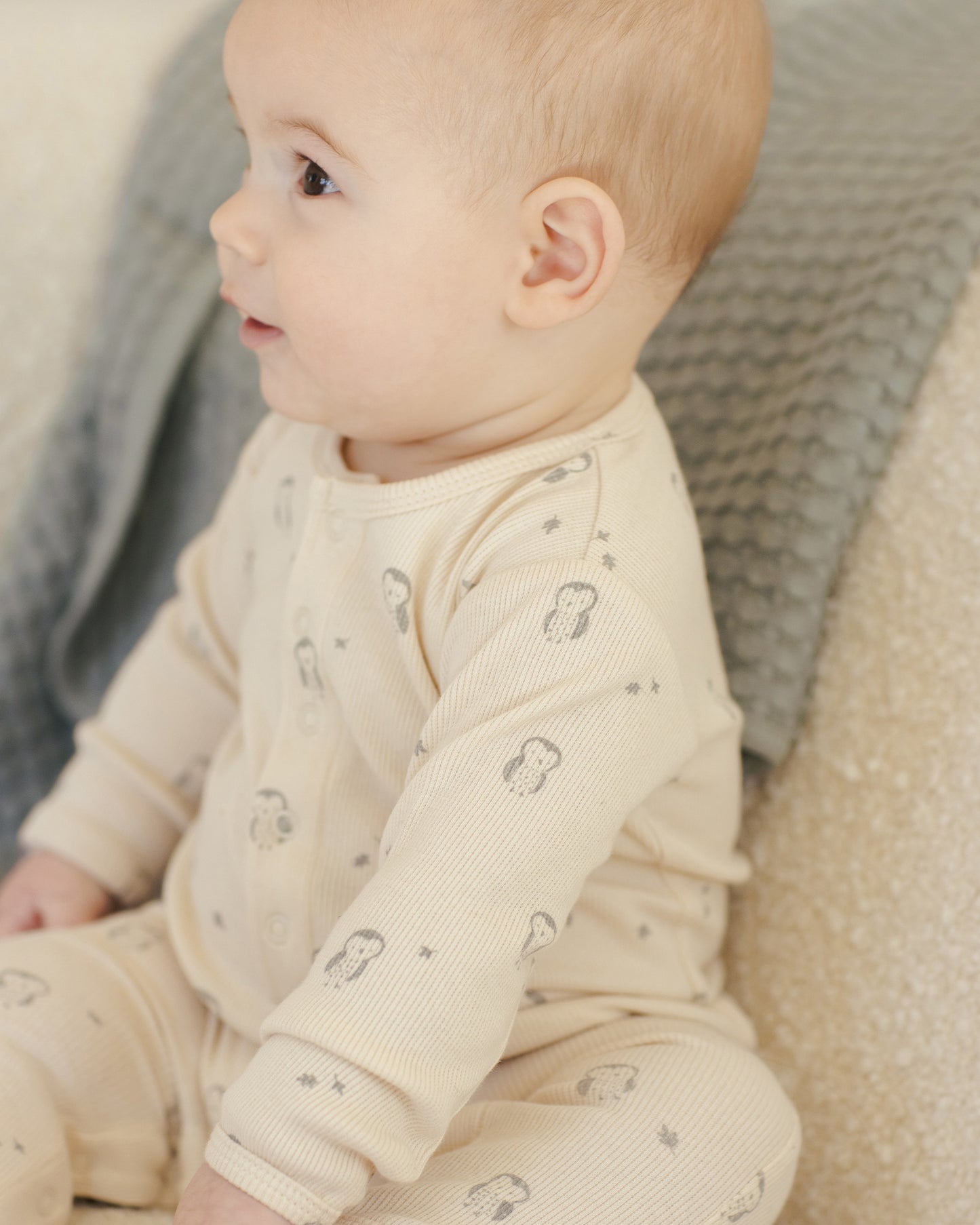 Waffle Baby Blanket || Steel Blue - Rylee + Cru | Kids Clothes | Trendy Baby Clothes | Modern Infant Outfits |