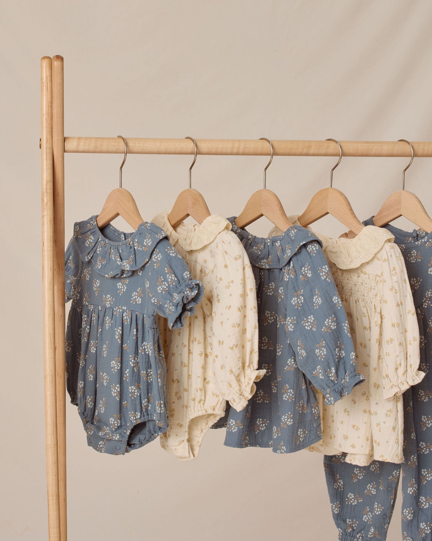 Callie Romper || Golden Floral - Rylee + Cru | Kids Clothes | Trendy Baby Clothes | Modern Infant Outfits |