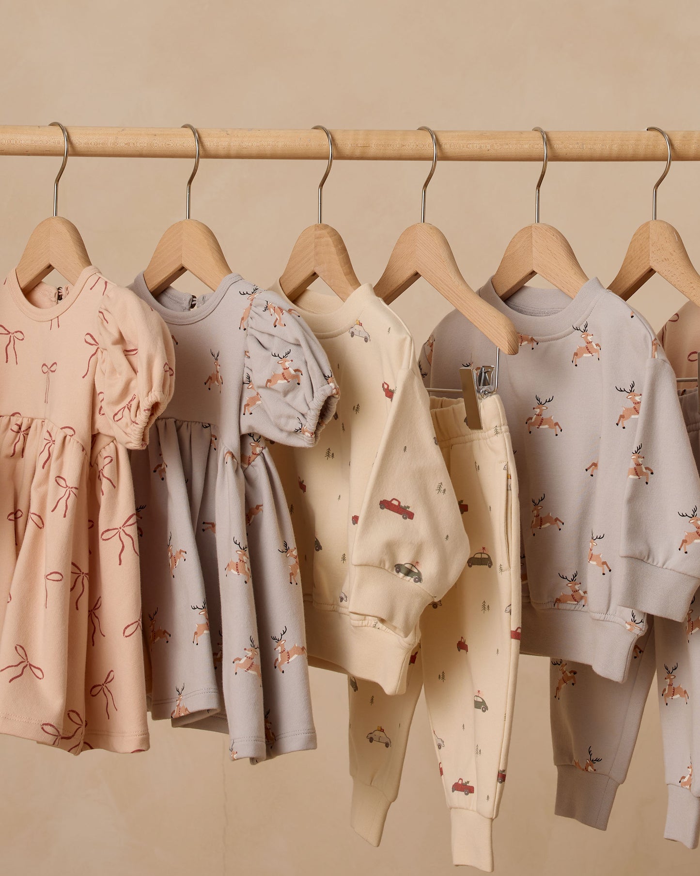 Relaxed Fleece Sweatshirt || Reindeer - Rylee + Cru | Kids Clothes | Trendy Baby Clothes | Modern Infant Outfits |