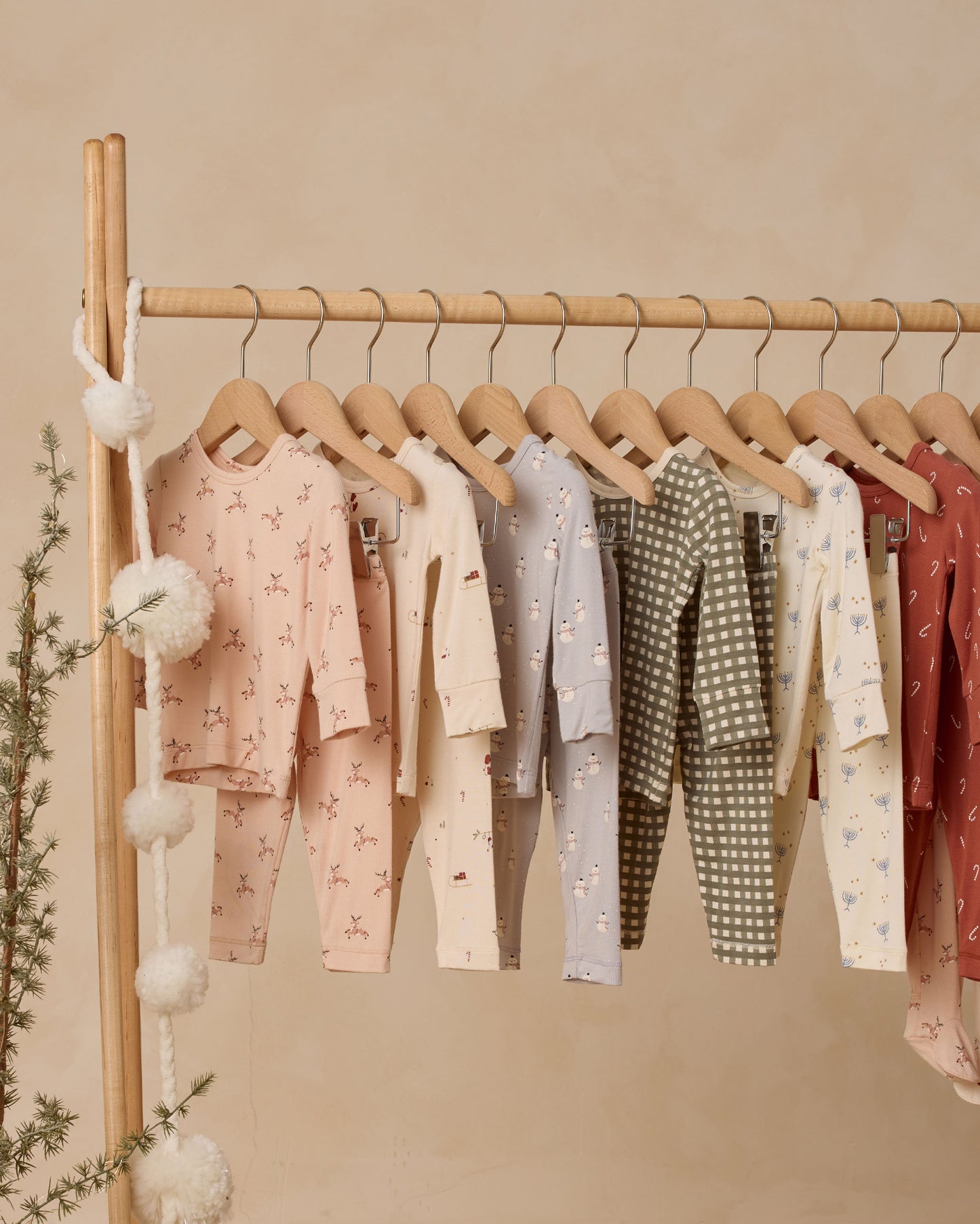 Bamboo Pajama Set || Snowmen - Rylee + Cru | Kids Clothes | Trendy Baby Clothes | Modern Infant Outfits |