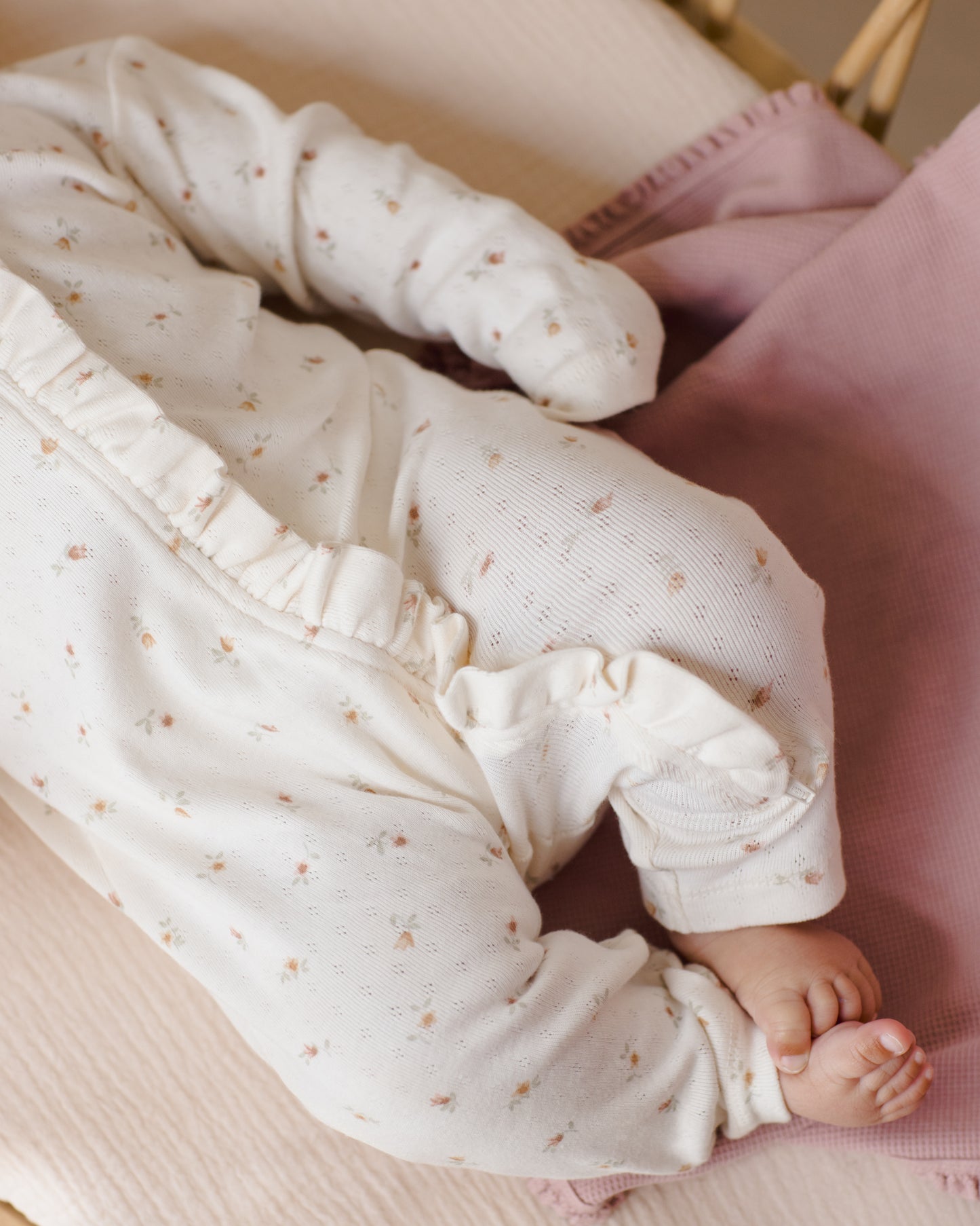 Waffle Baby Blanket Mauve - Rylee + Cru | Kids Clothes | Trendy Baby Clothes | Modern Infant Outfits |