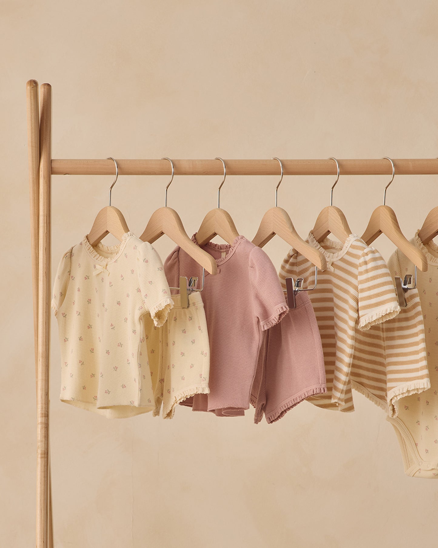 Ruby Set Butterscotch Stripe - Rylee + Cru | Kids Clothes | Trendy Baby Clothes | Modern Infant Outfits |