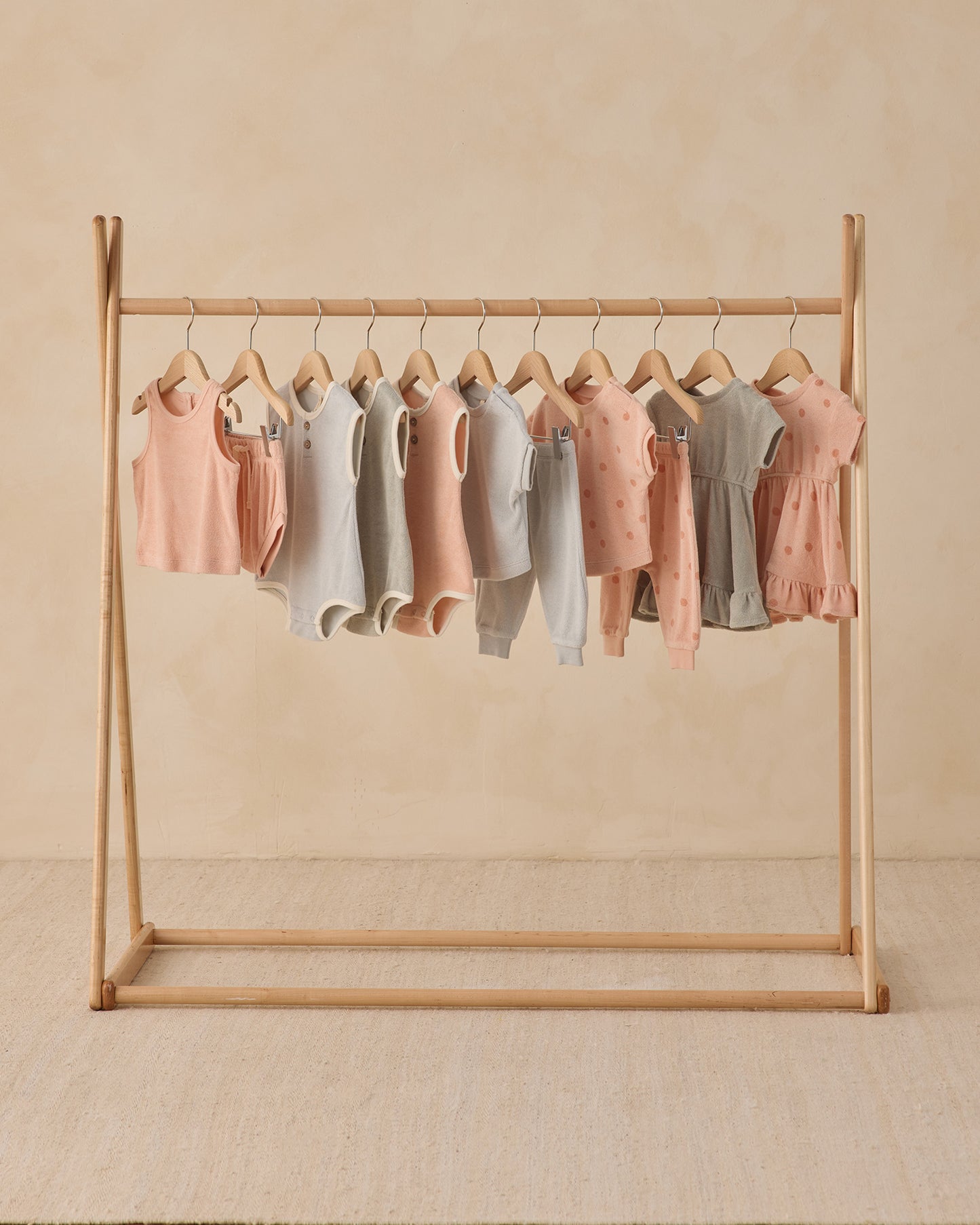 Terry Tank + Short Set Melon - Rylee + Cru | Kids Clothes | Trendy Baby Clothes | Modern Infant Outfits |