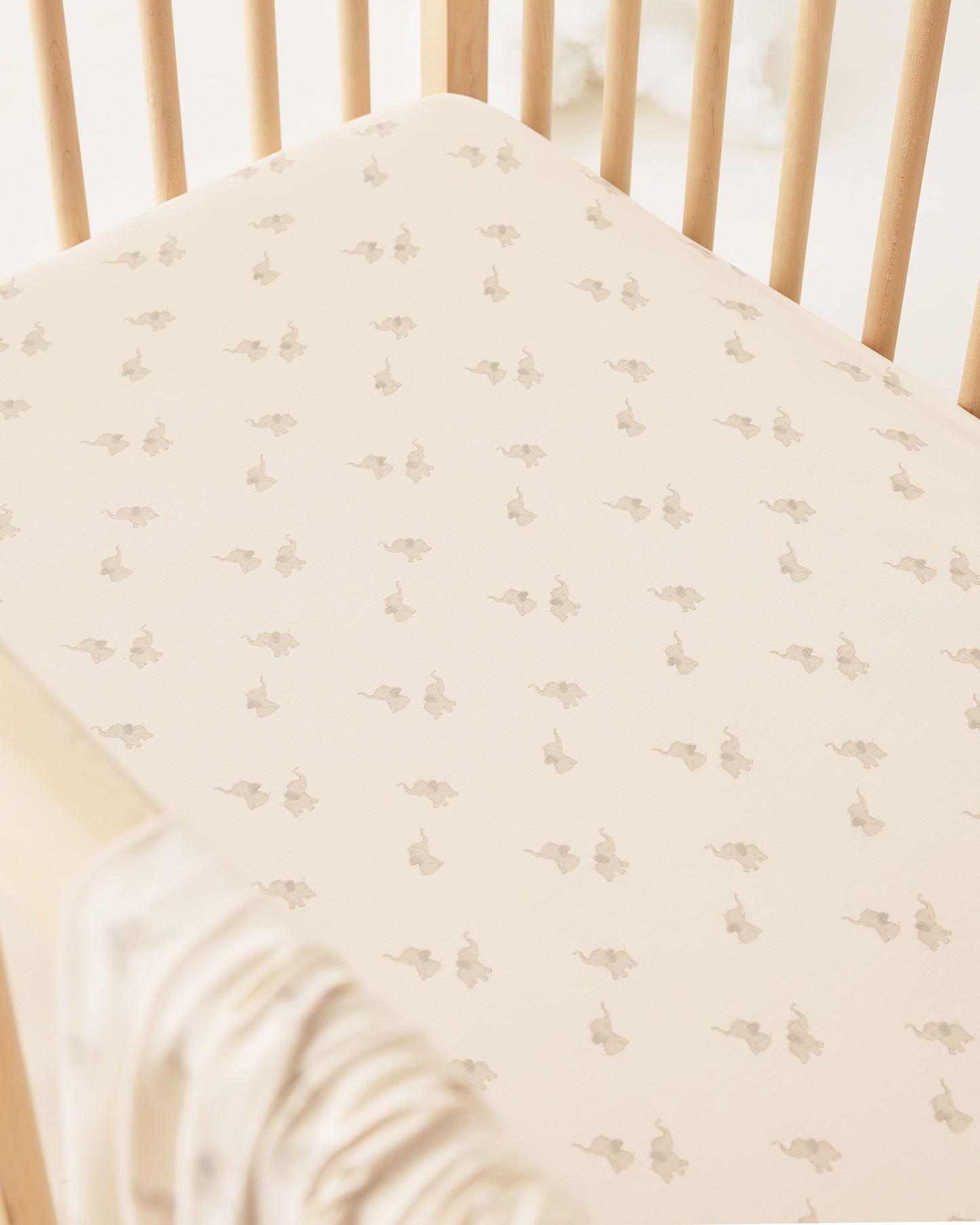 Bamboo Crib Sheet Elephants - Rylee + Cru | Kids Clothes | Trendy Baby Clothes | Modern Infant Outfits |