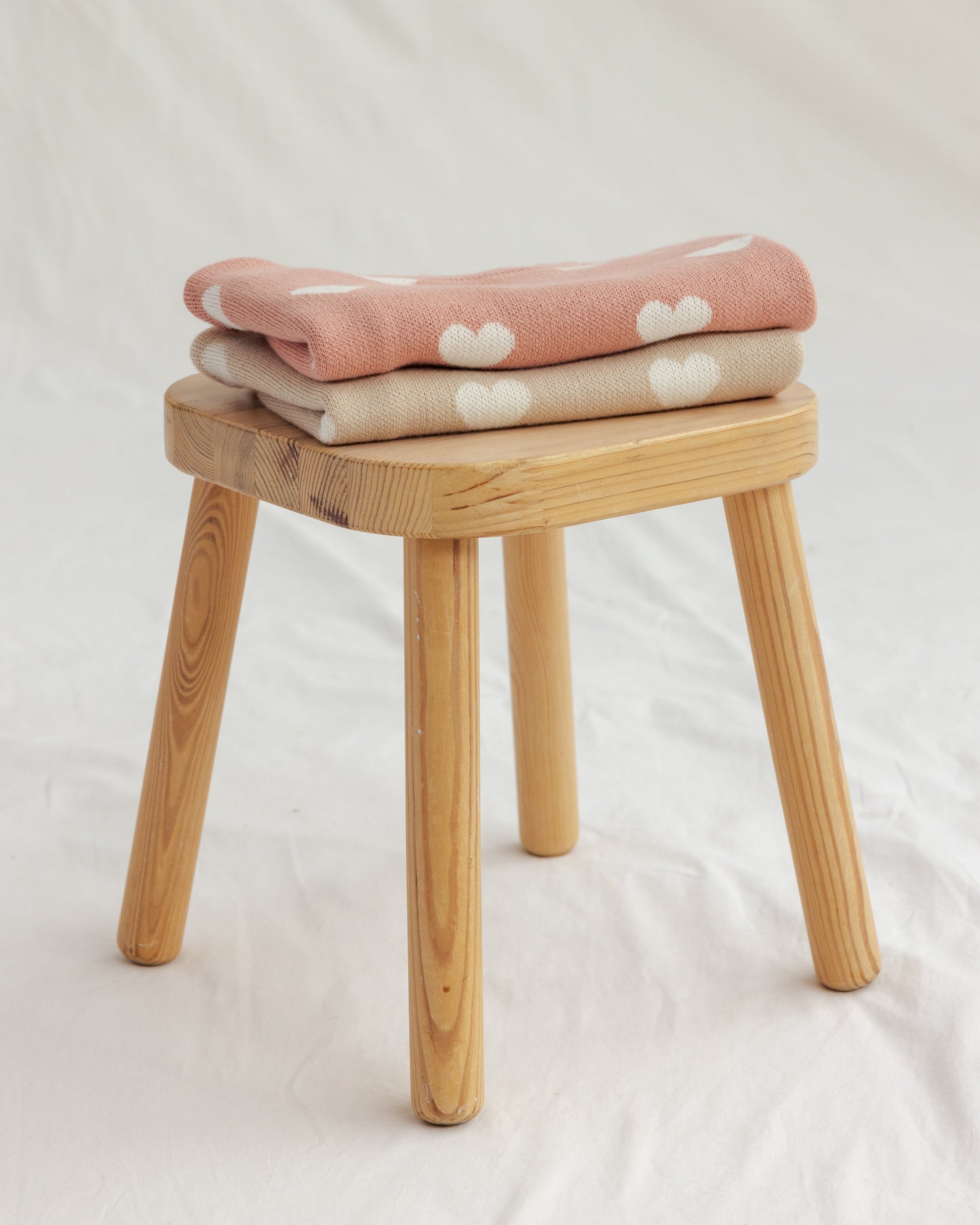 心形针织毛衣 ||粉色的