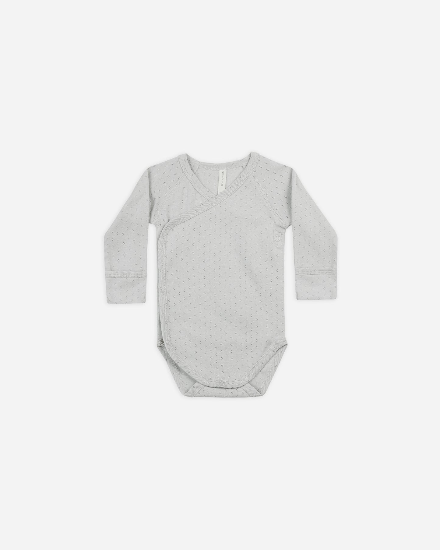 Pointelle Side Snap Bodysuit || Cloud - Rylee + Cru | Kids Clothes | Trendy Baby Clothes | Modern Infant Outfits |