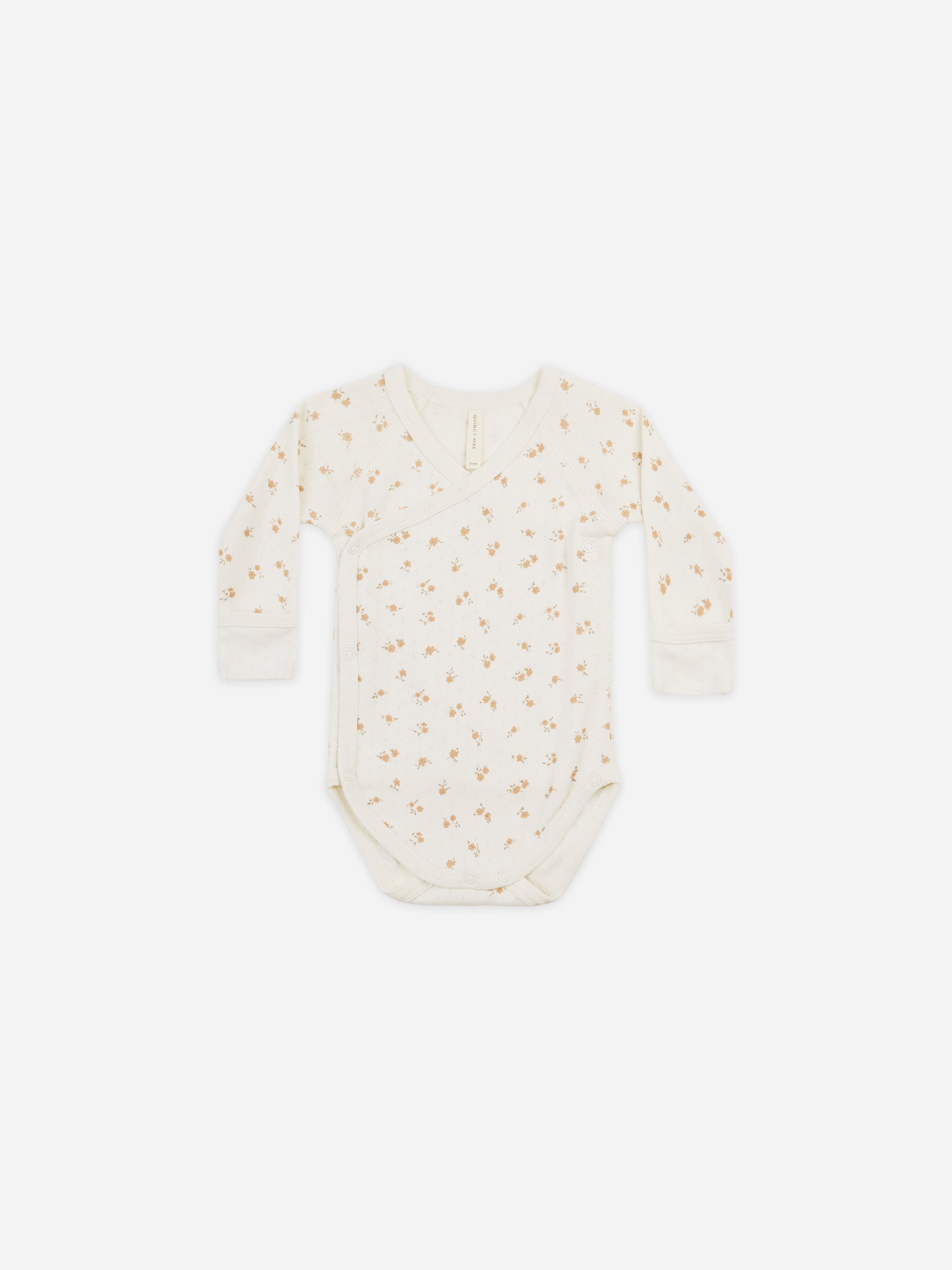 Pointelle Side Snap Bodysuit || Ditsy Melon - Rylee + Cru | Kids Clothes | Trendy Baby Clothes | Modern Infant Outfits |