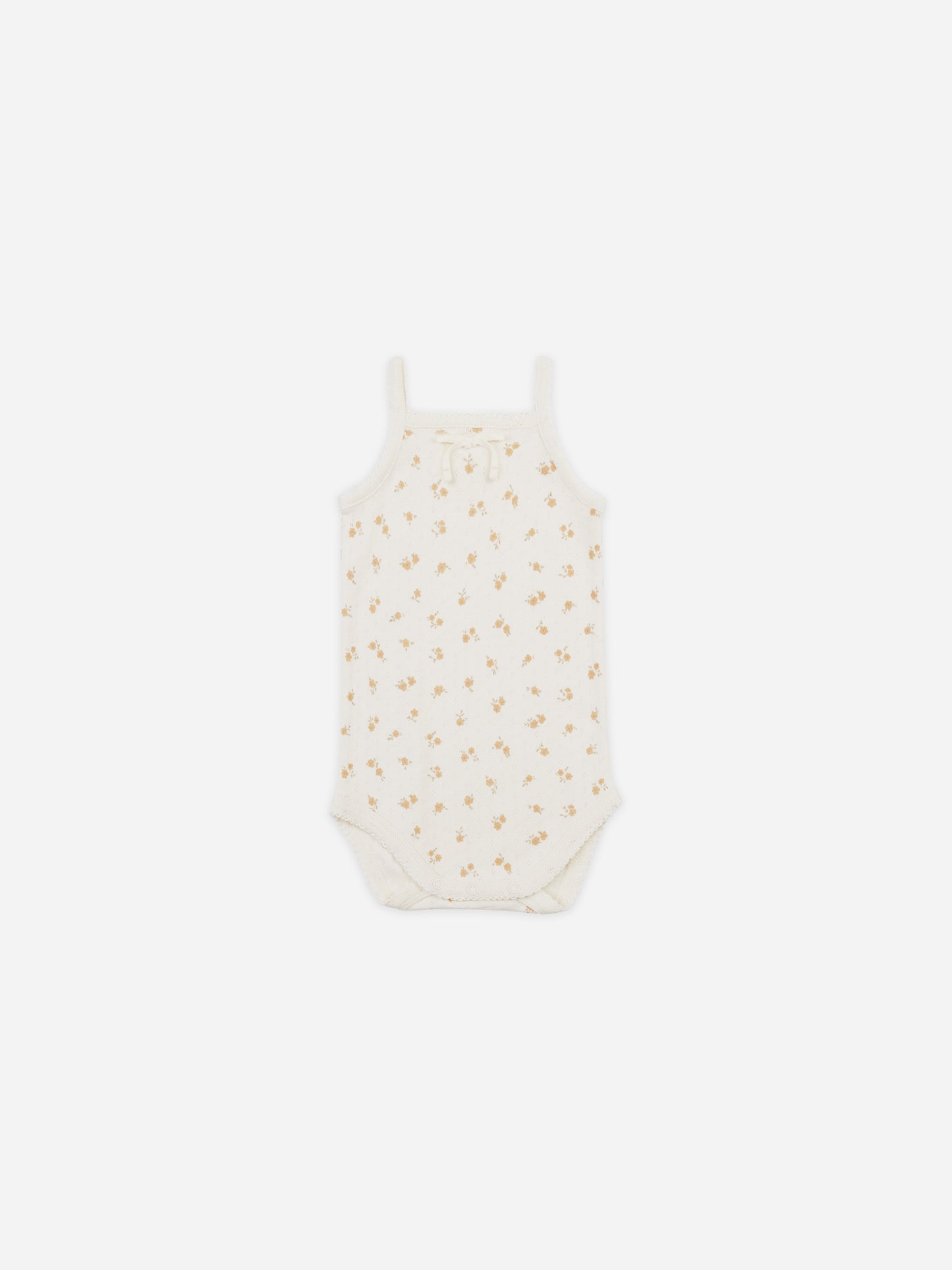 Pointelle Tank Bodysuit || Ditsy Melon - Rylee + Cru | Kids Clothes | Trendy Baby Clothes | Modern Infant Outfits |