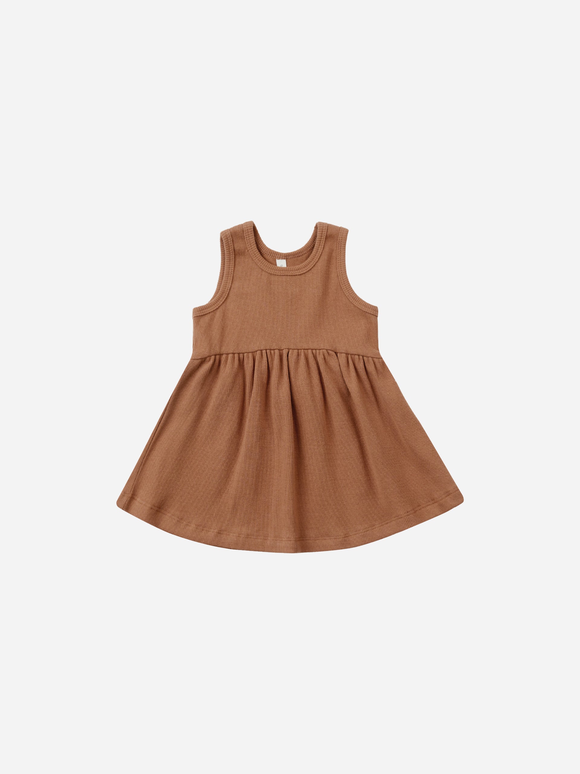 Ribbed Tank Dress || Clay - Rylee + Cru | Kids Clothes | Trendy Baby Clothes | Modern Infant Outfits |