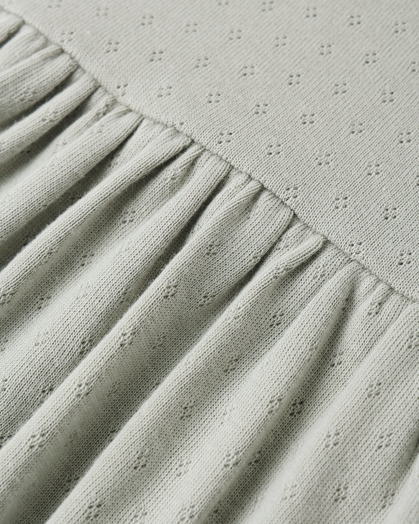 Pointelle Skirted Bodysuit Sage - Rylee + Cru | Kids Clothes | Trendy Baby Clothes | Modern Infant Outfits |