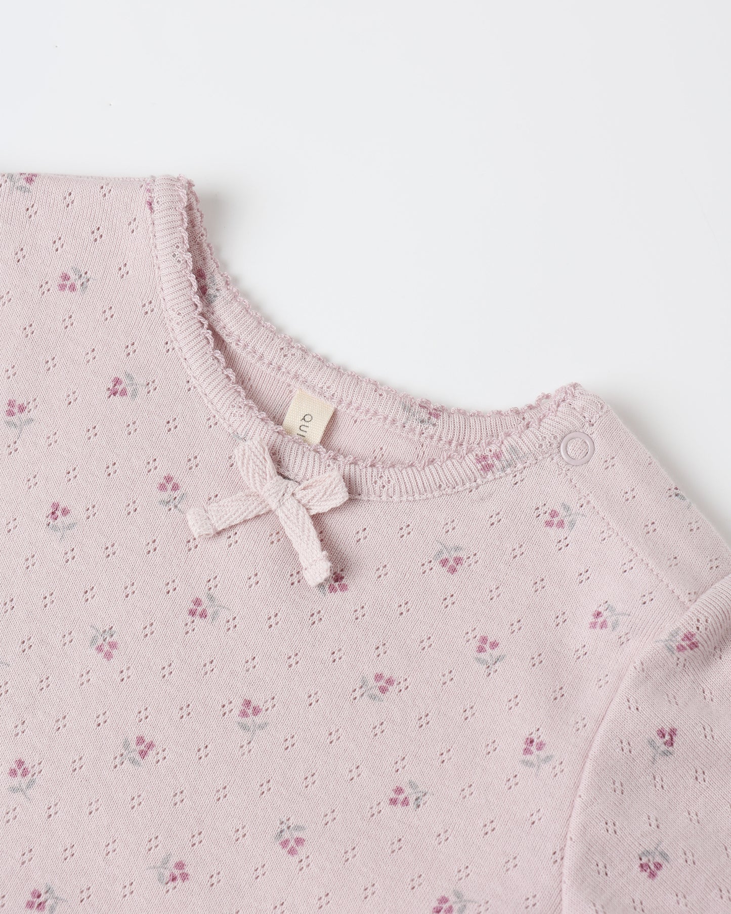 Pointelle Skirted Bodysuit || Lilac Ditsy - Rylee + Cru | Kids Clothes | Trendy Baby Clothes | Modern Infant Outfits |