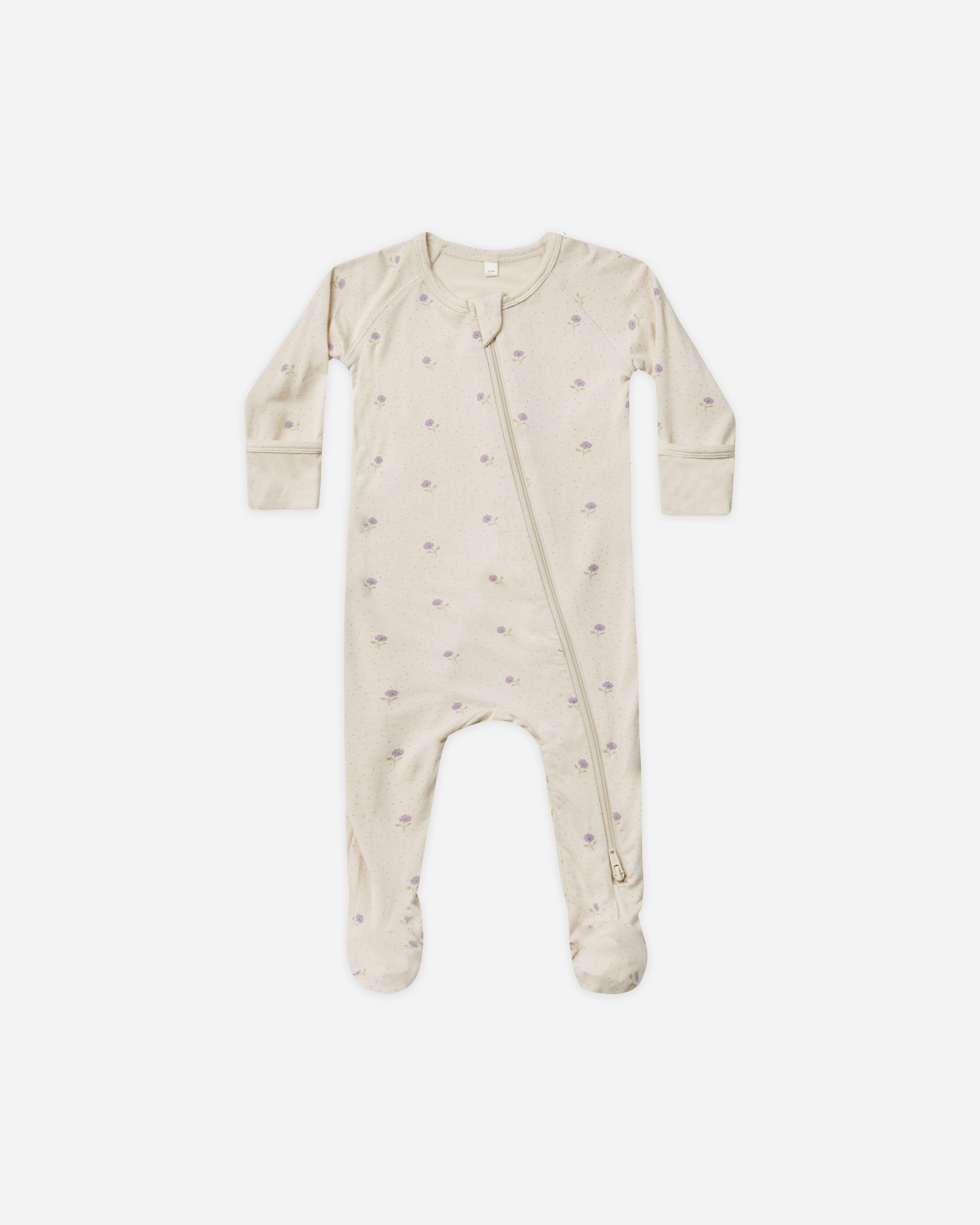 Bamboo Zip Footie || Sweet Pea - Rylee + Cru | Kids Clothes | Trendy Baby Clothes | Modern Infant Outfits |