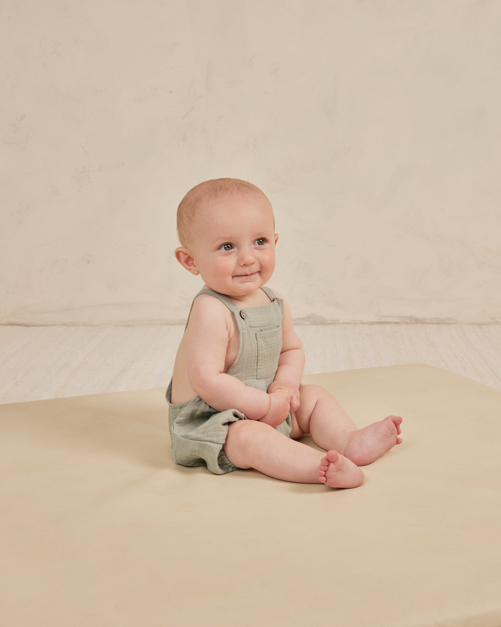 Hayes Romper || Sage - Rylee + Cru | Kids Clothes | Trendy Baby Clothes | Modern Infant Outfits |